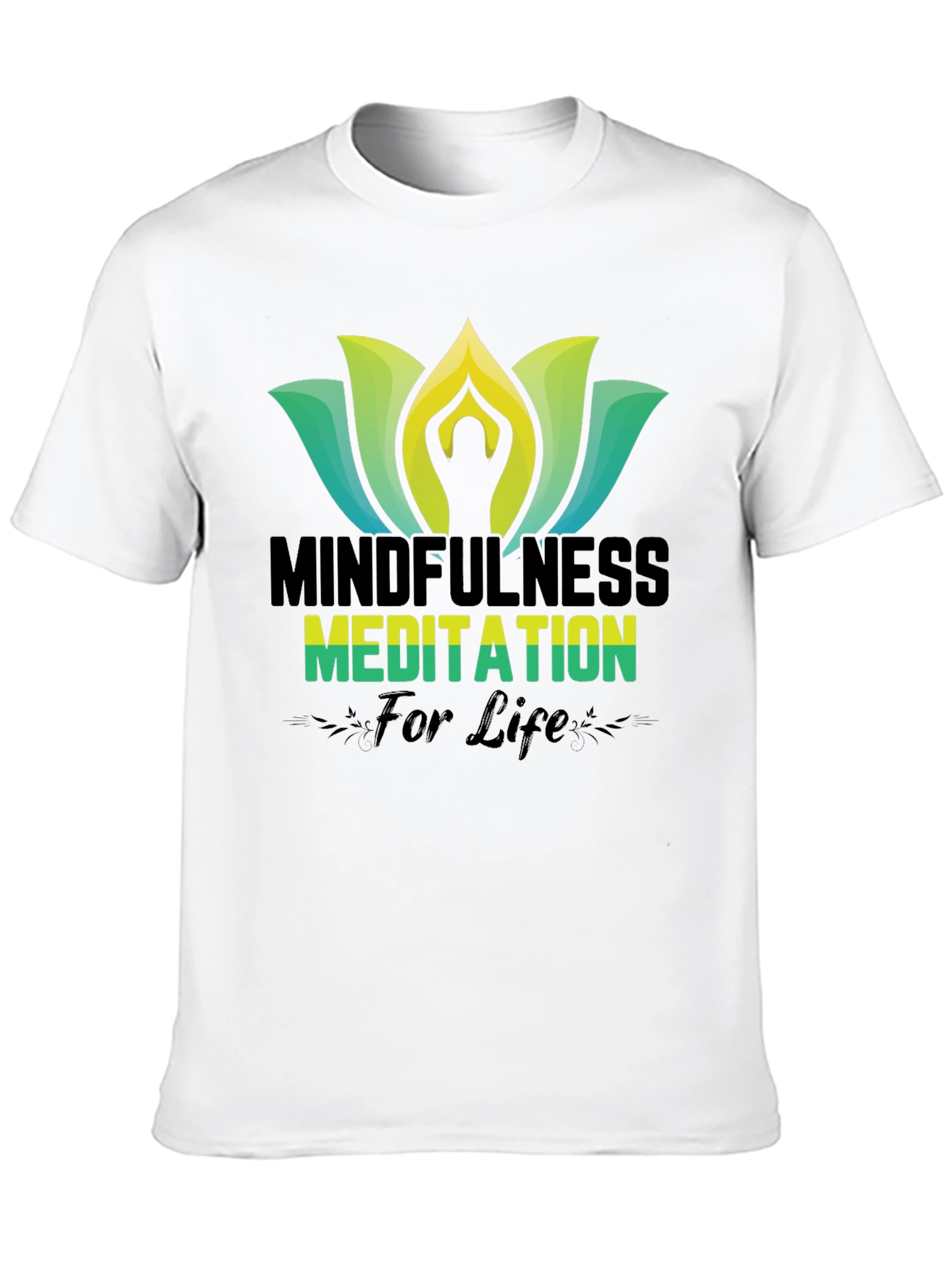 Mindfulness Meditation Black T-Shirt