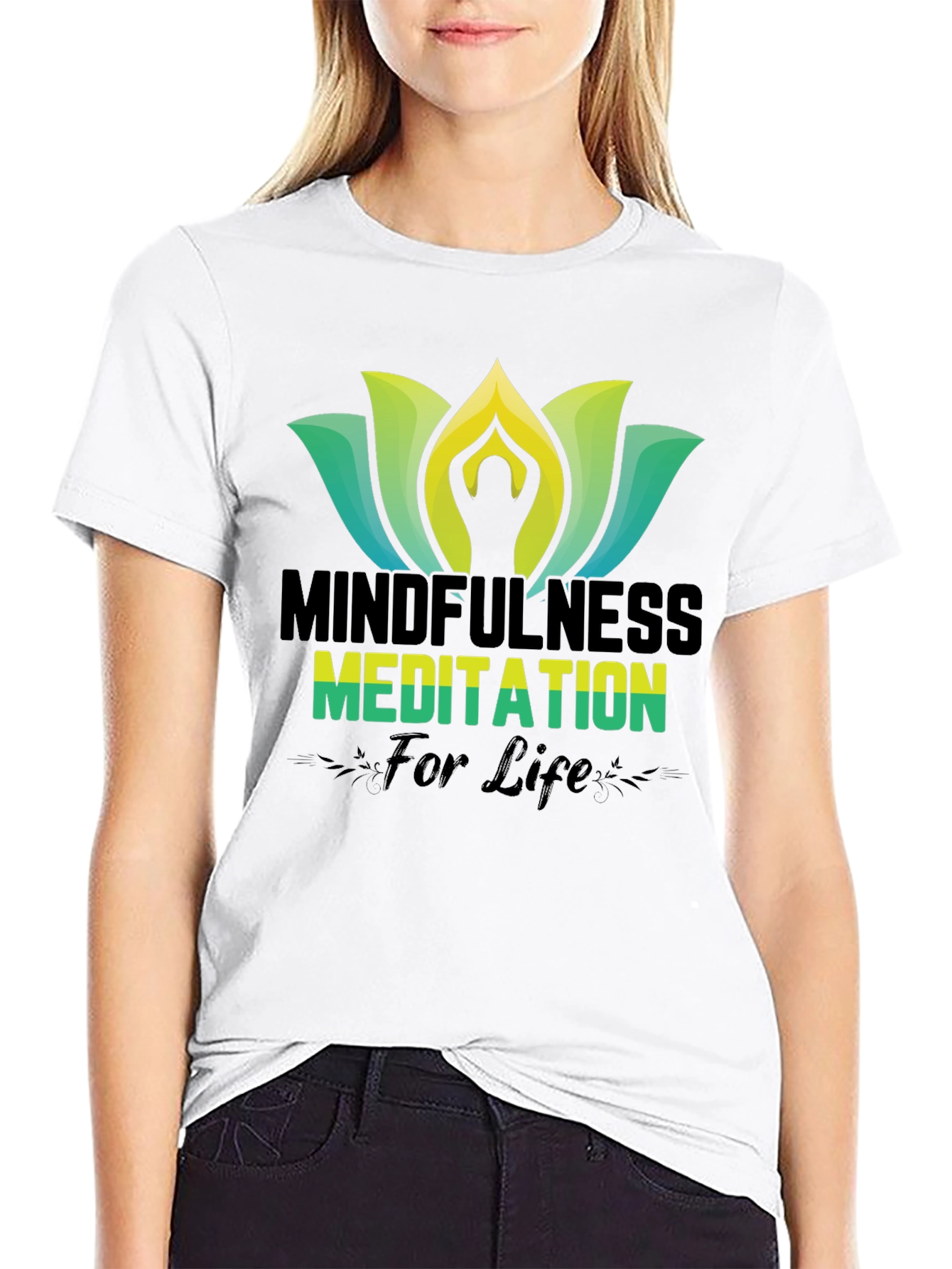 Mindfulness Meditation Black T-Shirt