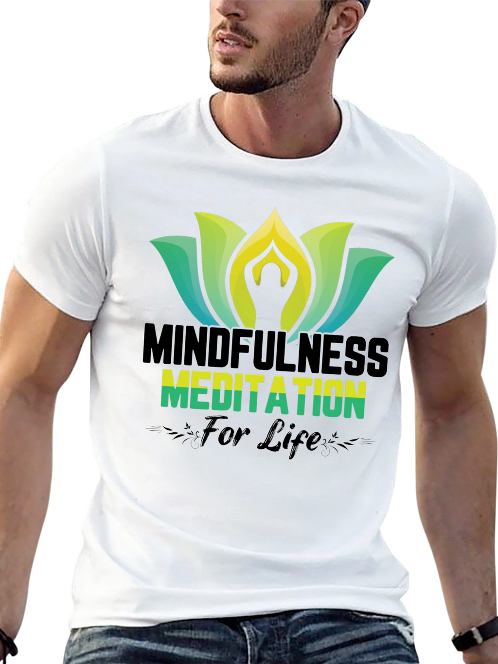 Mindfulness Meditation Black T-Shirt