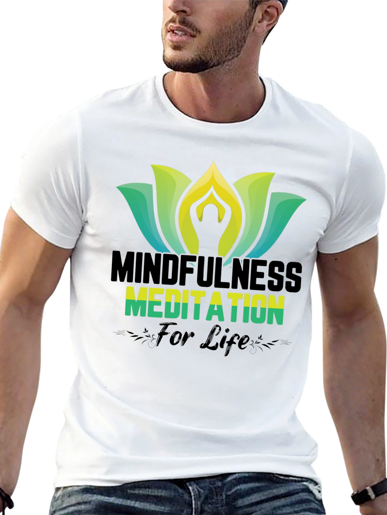 Mindfulness Meditation Black T-Shirt