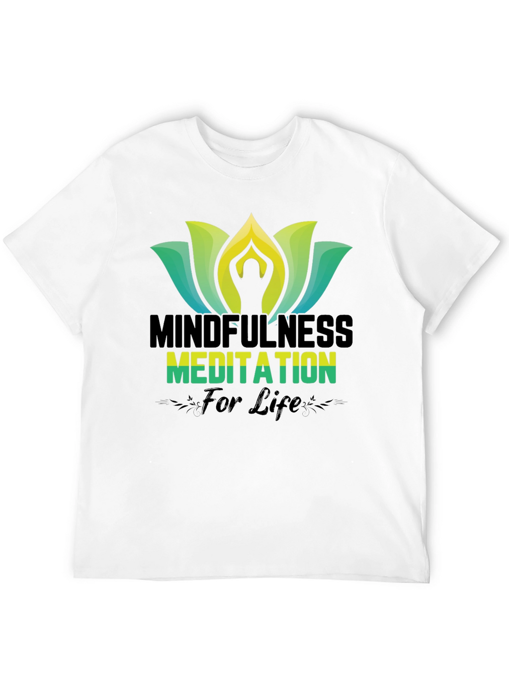 Mindfulness Meditation Black T-Shirt
