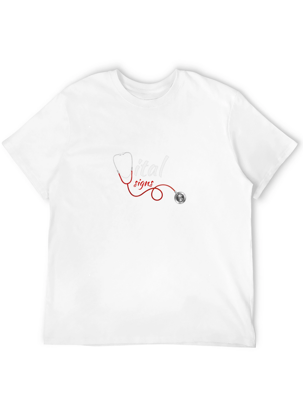 Vital Signs Stethoscope Graphic Tee - Medical Apparel