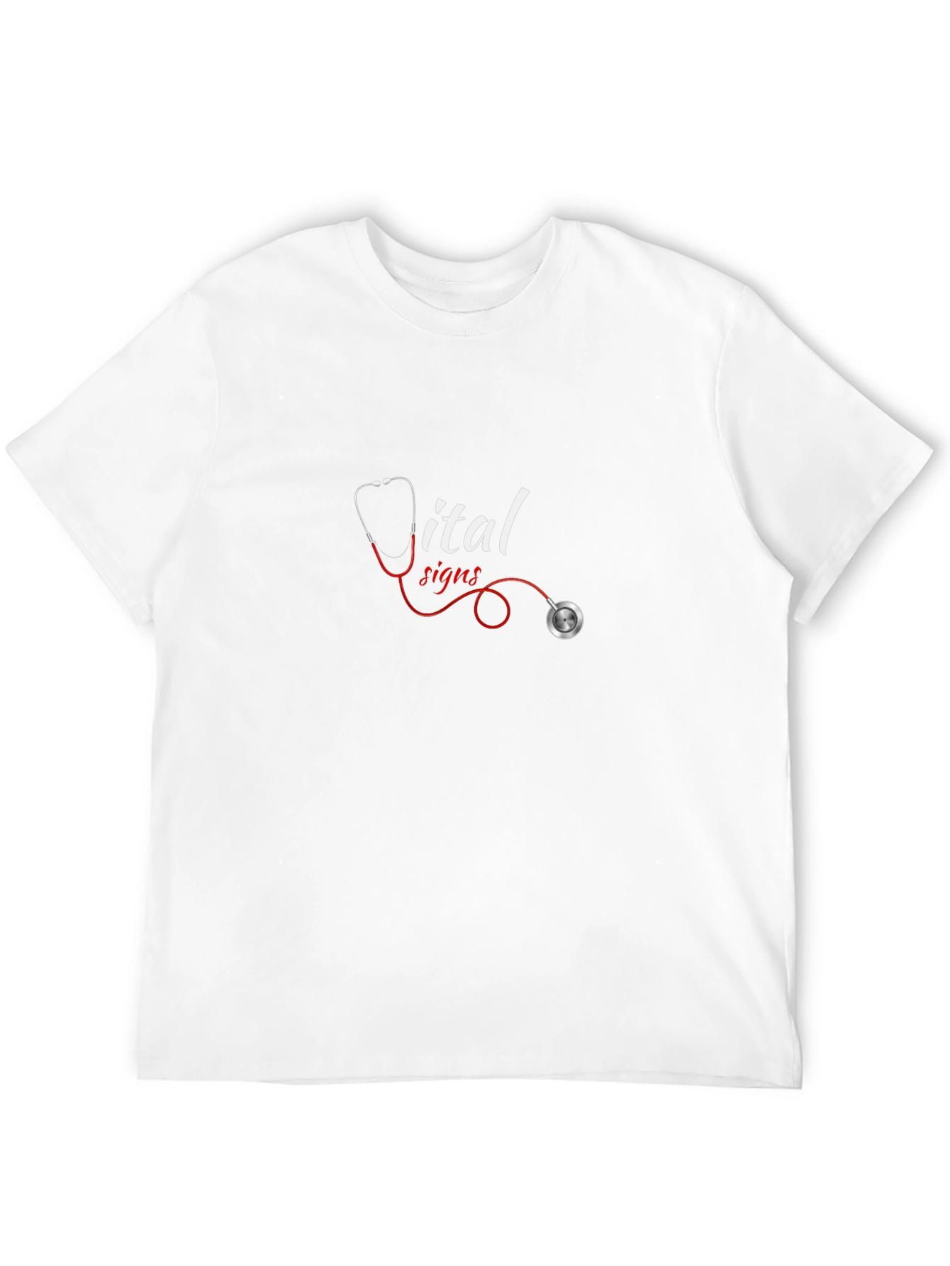 Vital Signs Stethoscope Graphic Tee - Medical Apparel