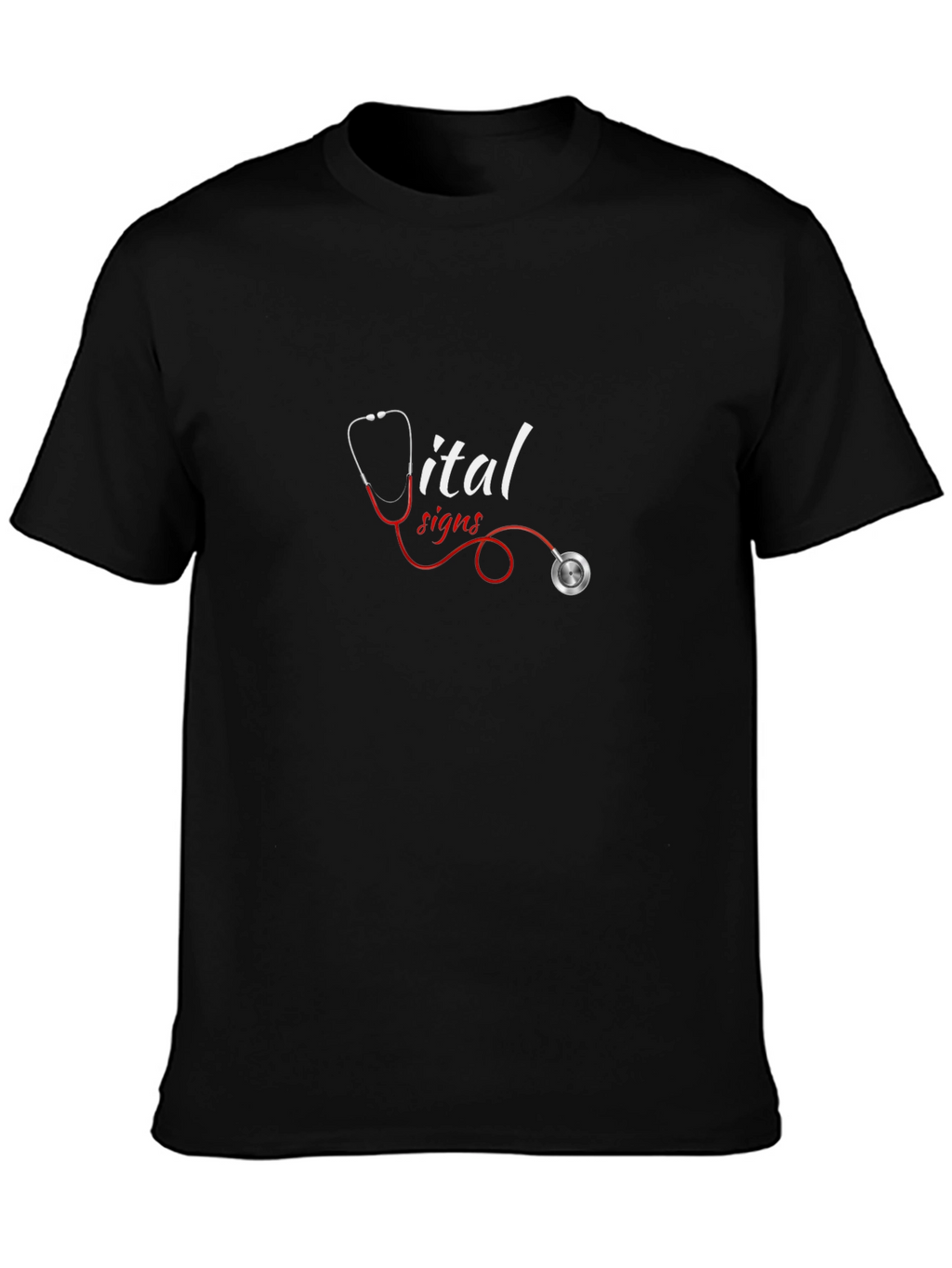 Vital Signs Stethoscope Graphic Tee - Medical Apparel