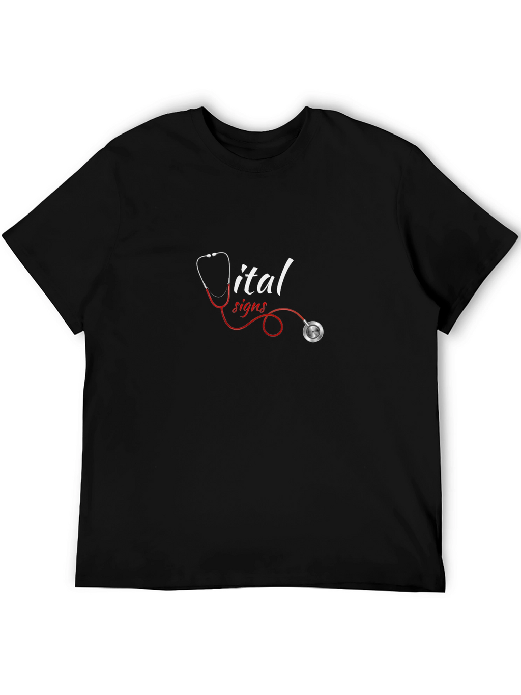 Vital Signs Stethoscope Graphic Tee - Medical Apparel