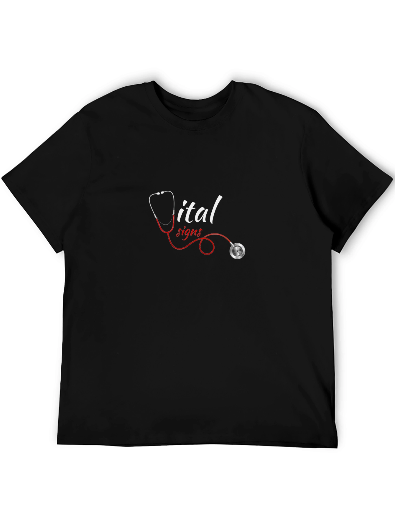 Vital Signs Stethoscope Graphic Tee - Medical Apparel