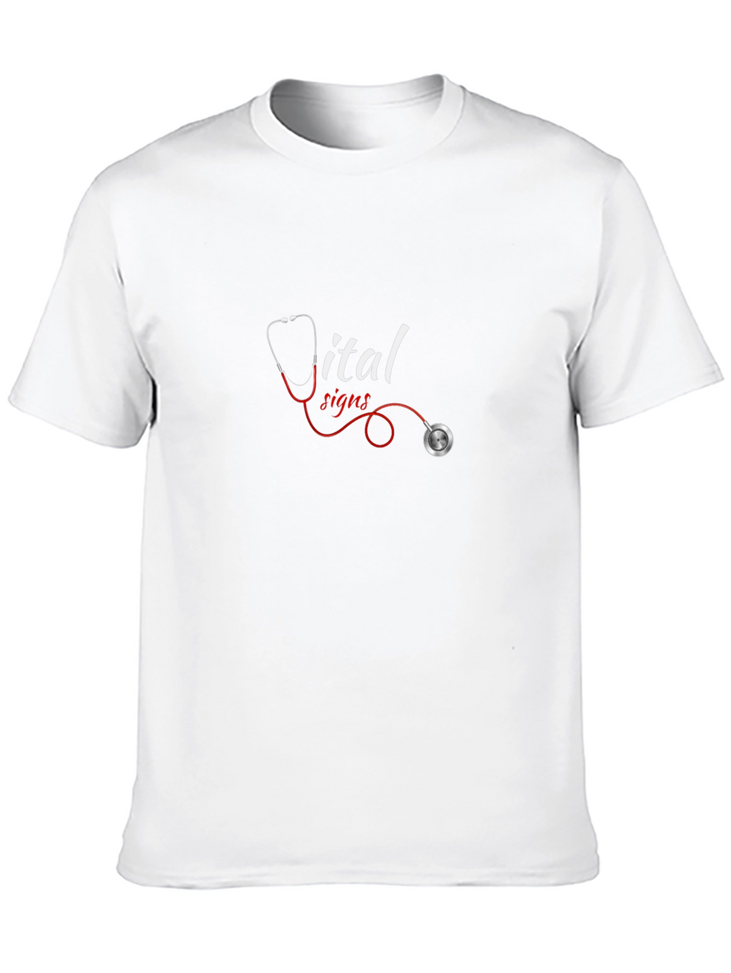 Vital Signs Stethoscope Graphic Tee - Medical Apparel