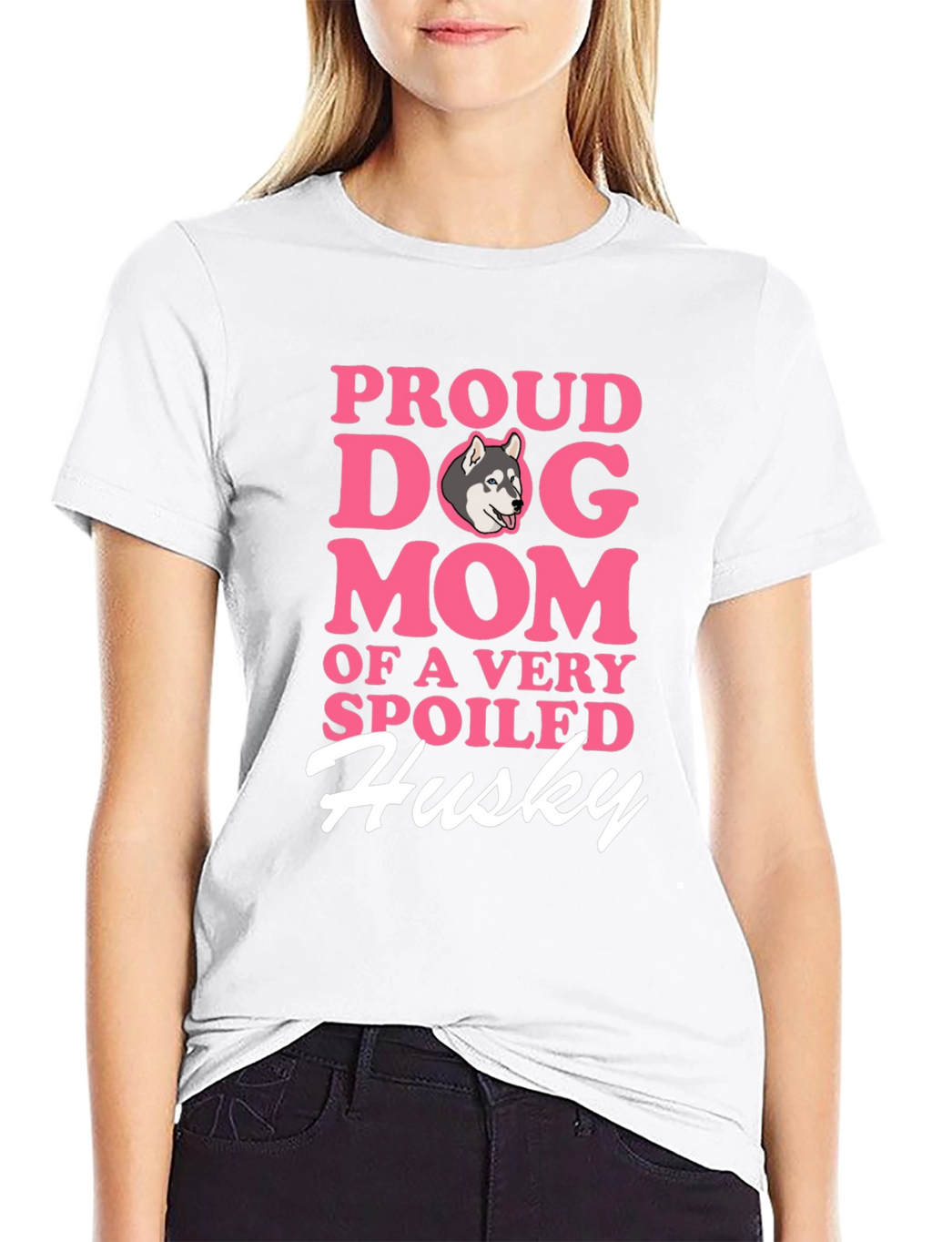 Proud Dog Mom Husky T-Shirt