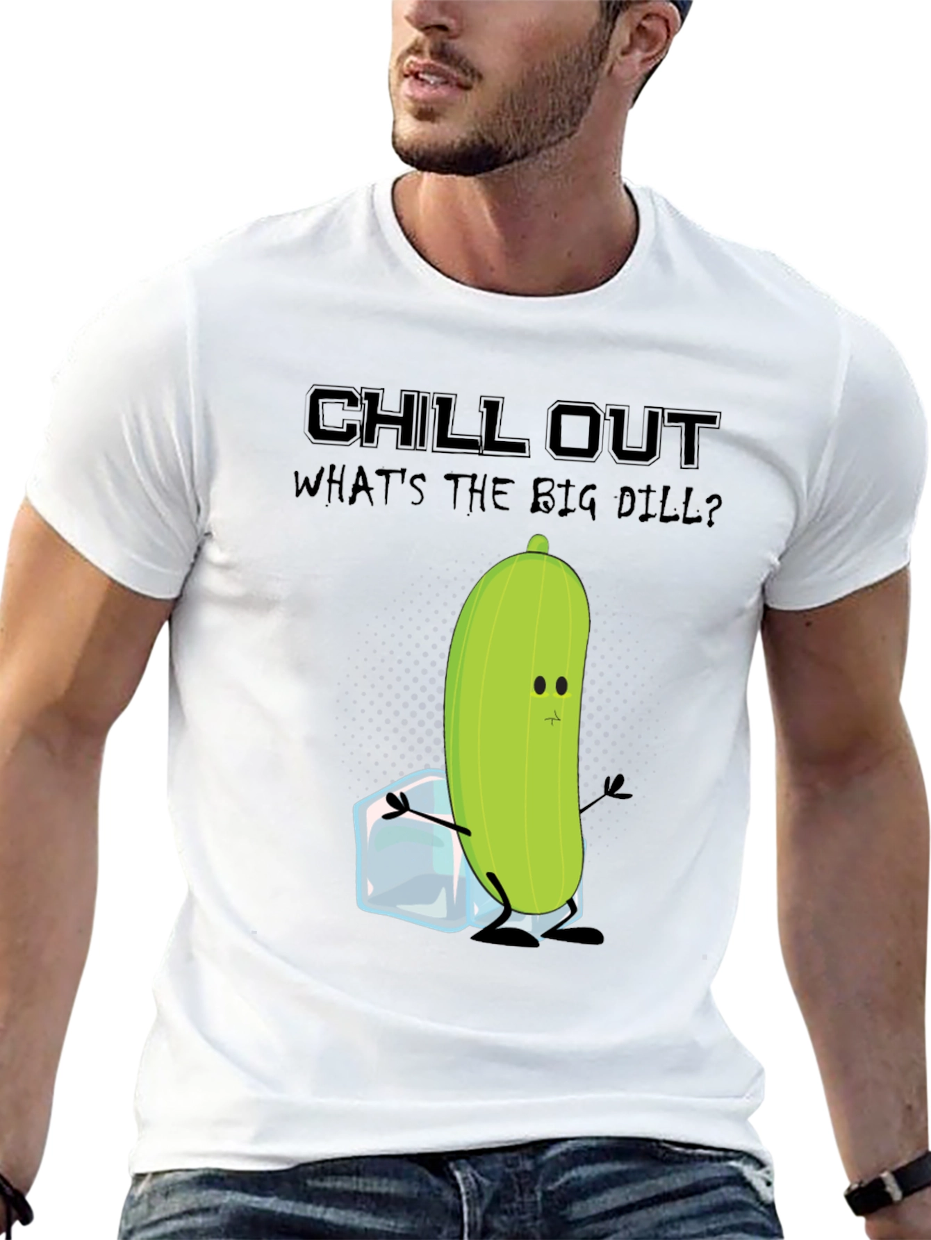 Chill Out Pickle T-Shirt: Funny Foodie Tee