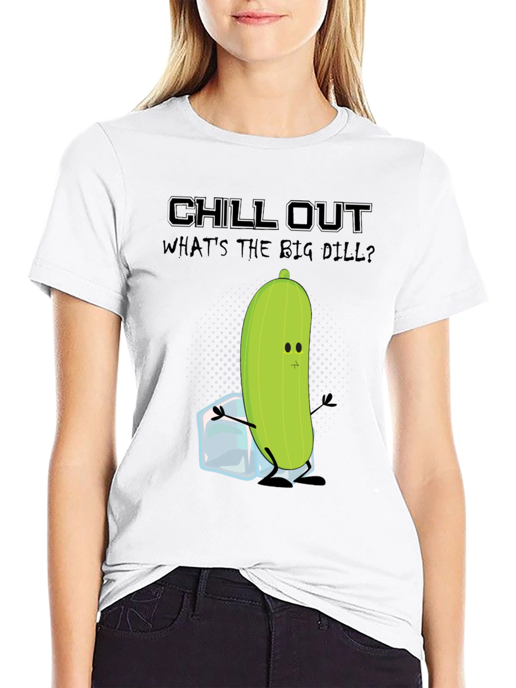 Chill Out Pickle T-Shirt: Funny Foodie Tee