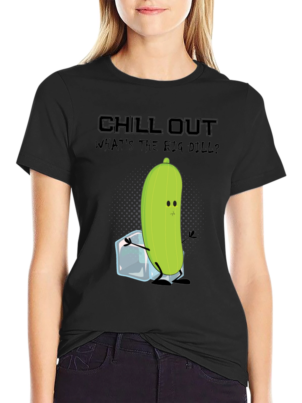 Chill Out Pickle T-Shirt: Funny Foodie Tee