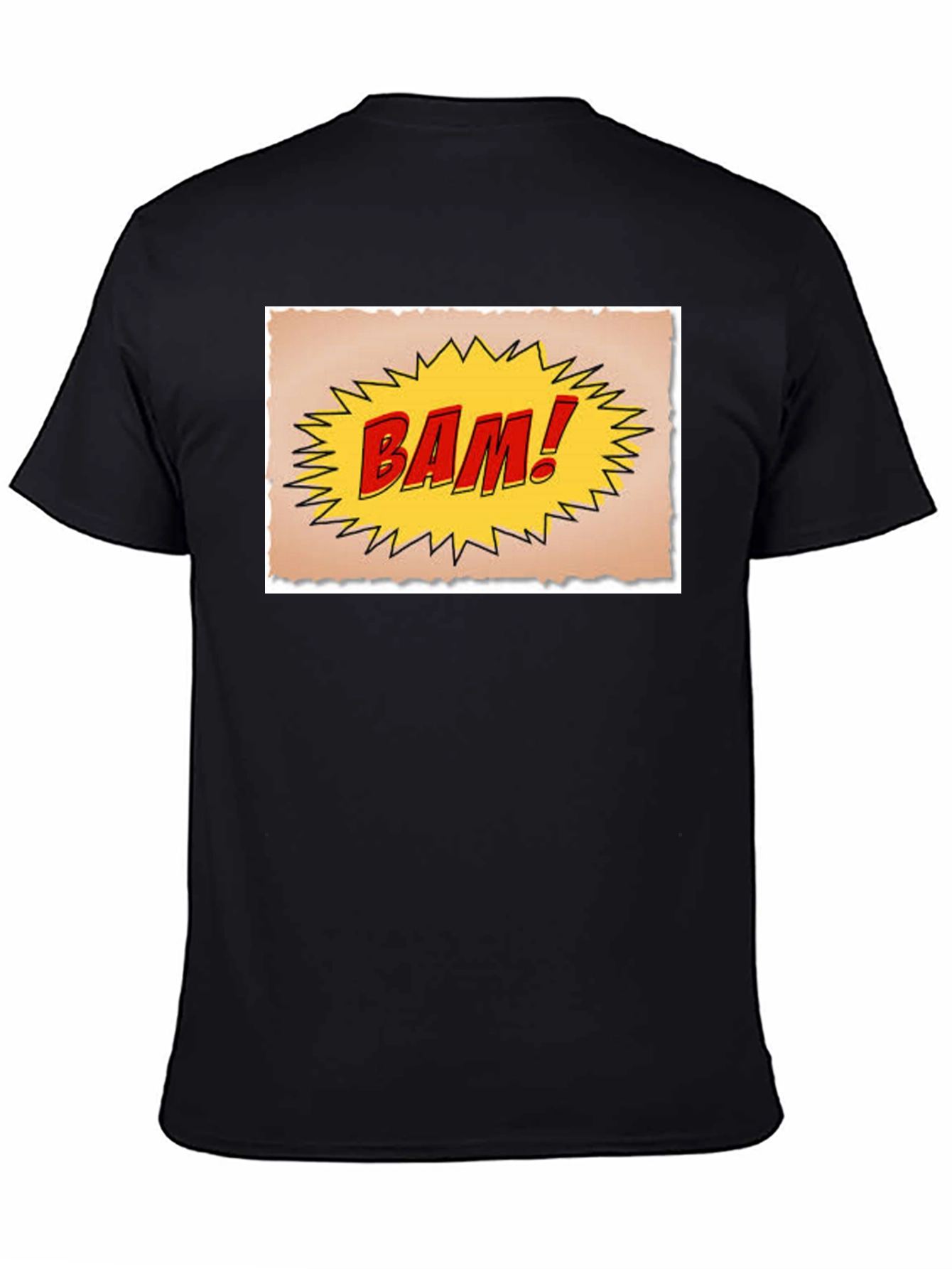 BAM! Comic Style Black T-Shirt