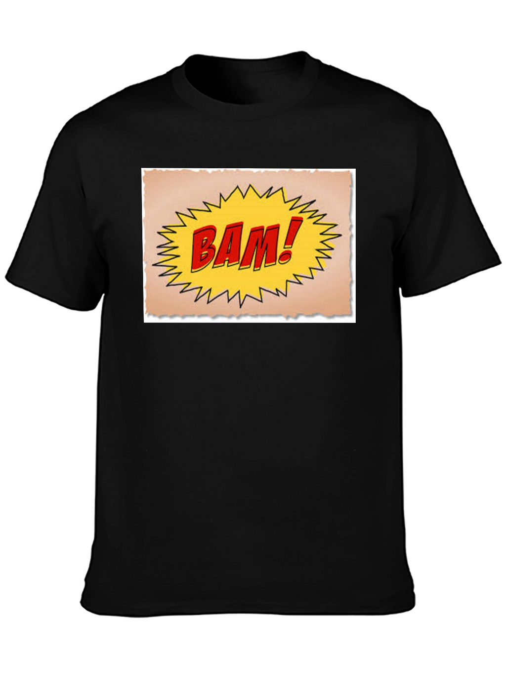 BAM! Comic Style Black T-Shirt