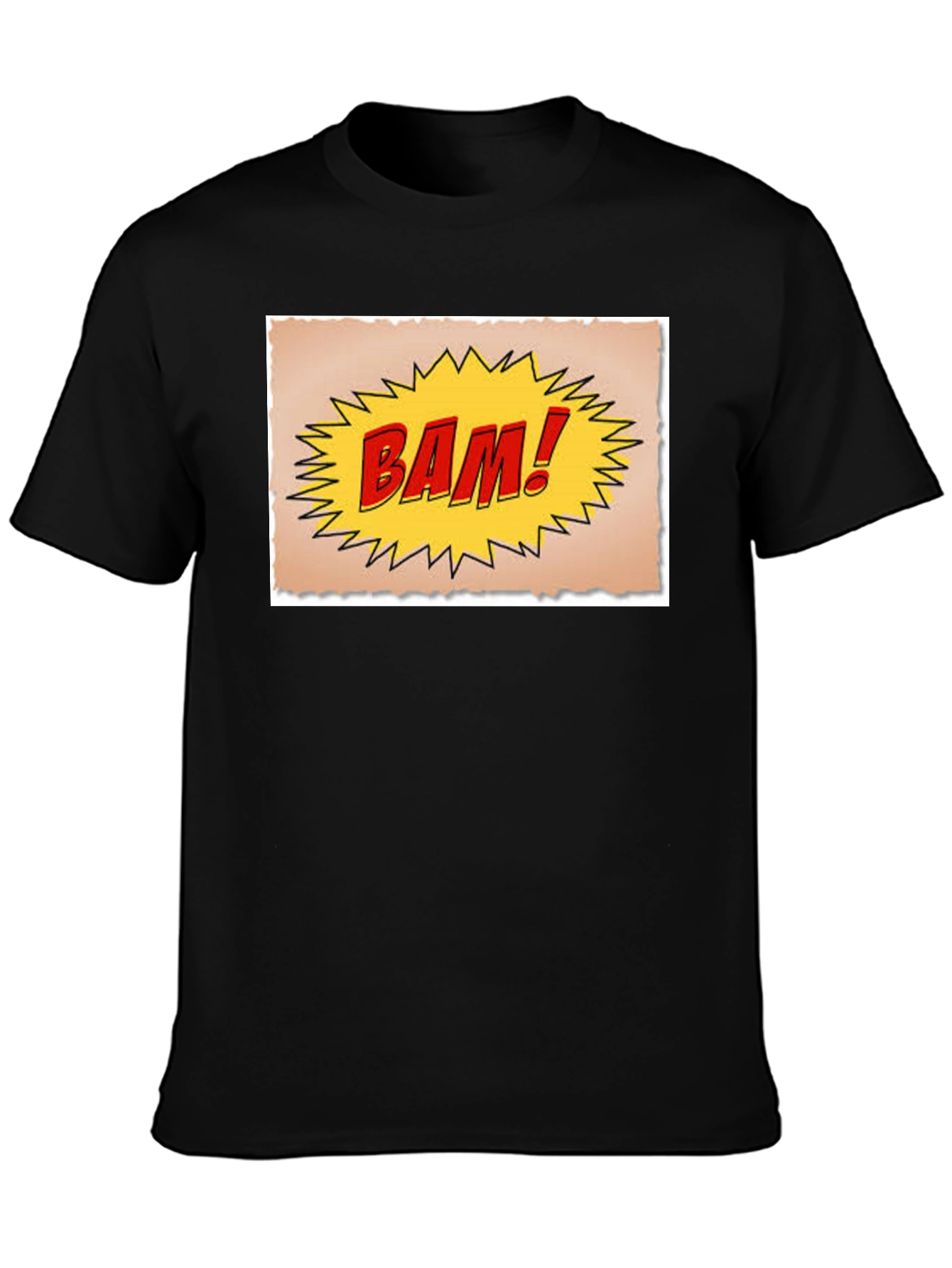 BAM! Comic Style Black T-Shirt