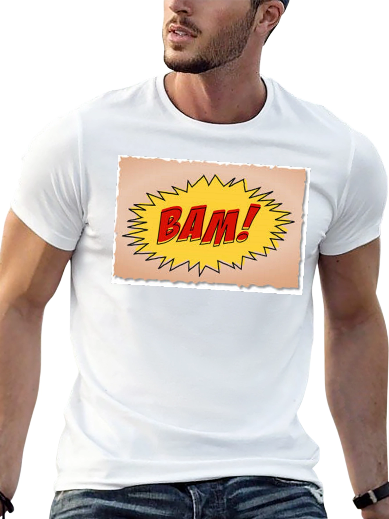 BAM! Comic Style Black T-Shirt