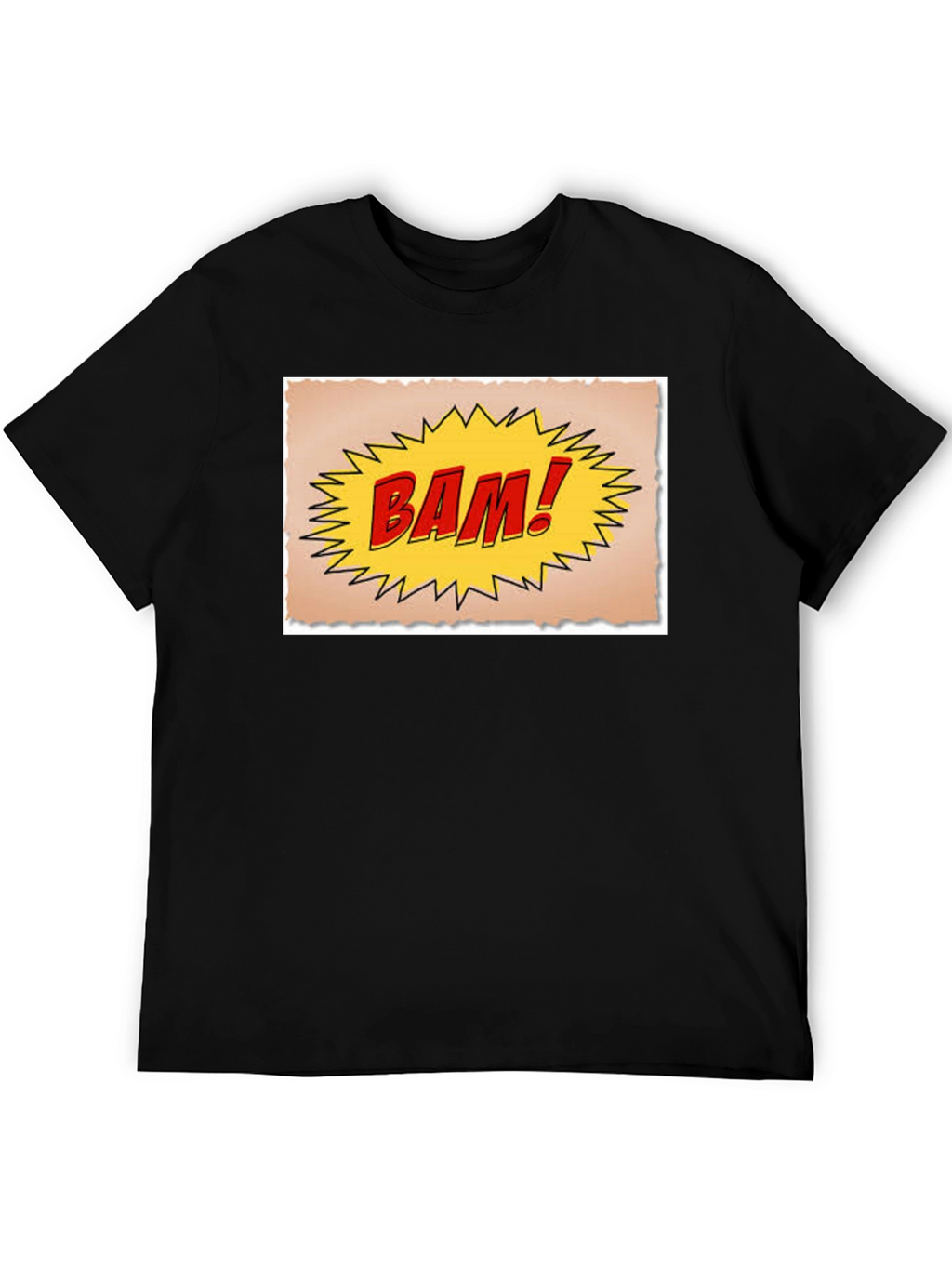 BAM! Comic Style Black T-Shirt