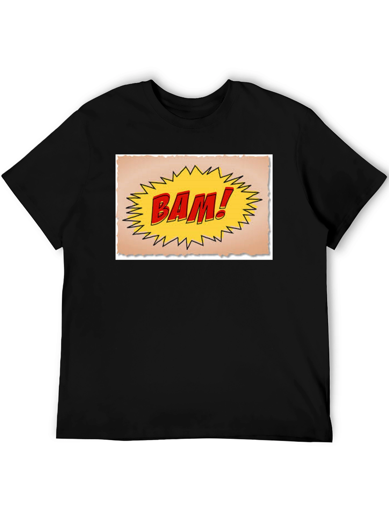 BAM! Comic Style Black T-Shirt