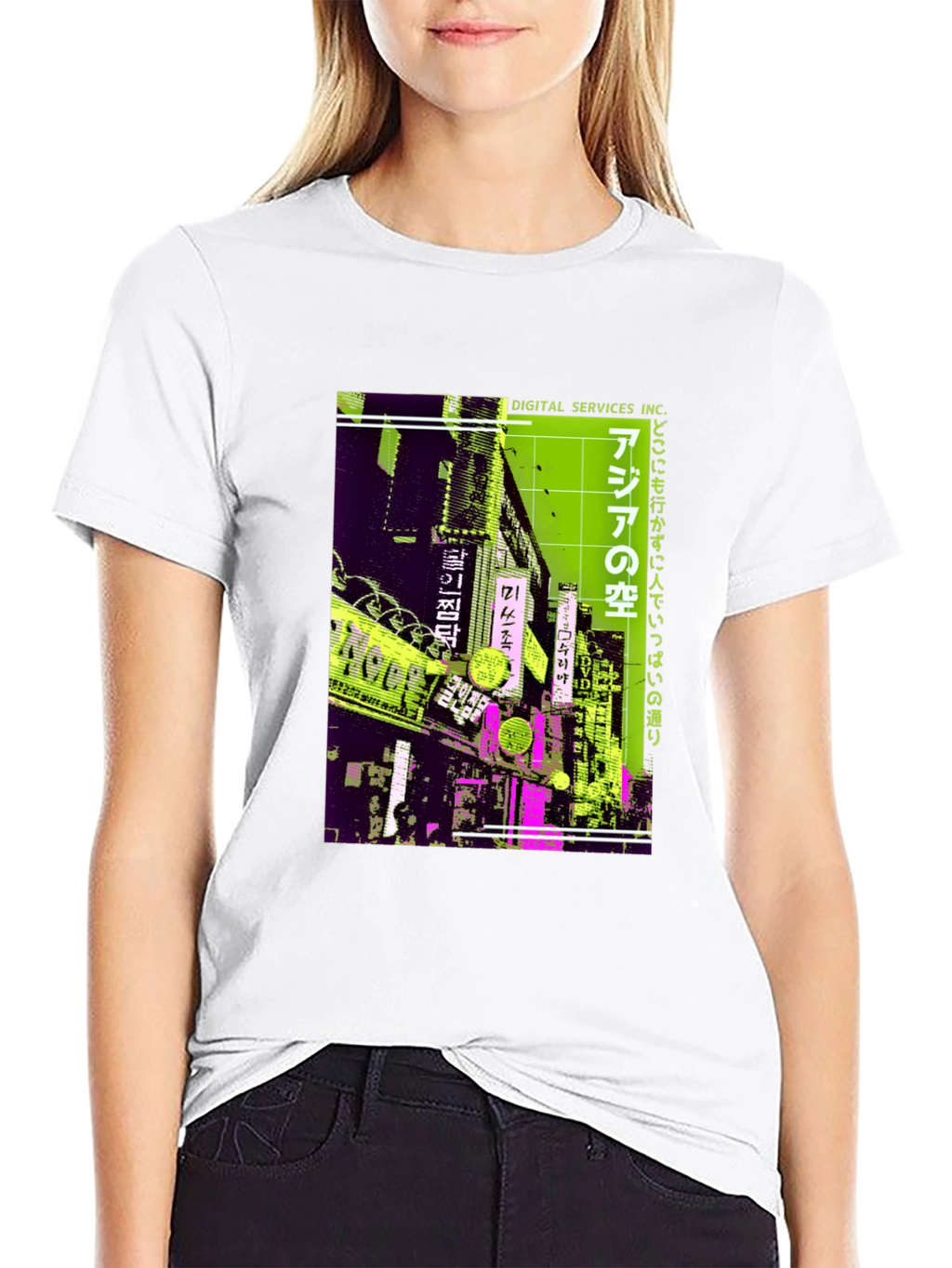 Asia Street Scene Graphic T-Shirt