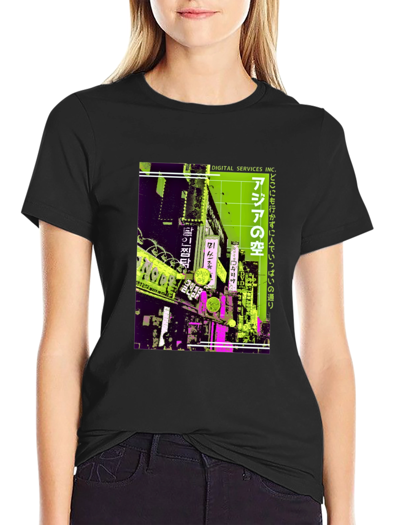 Asia Street Scene Graphic T-Shirt