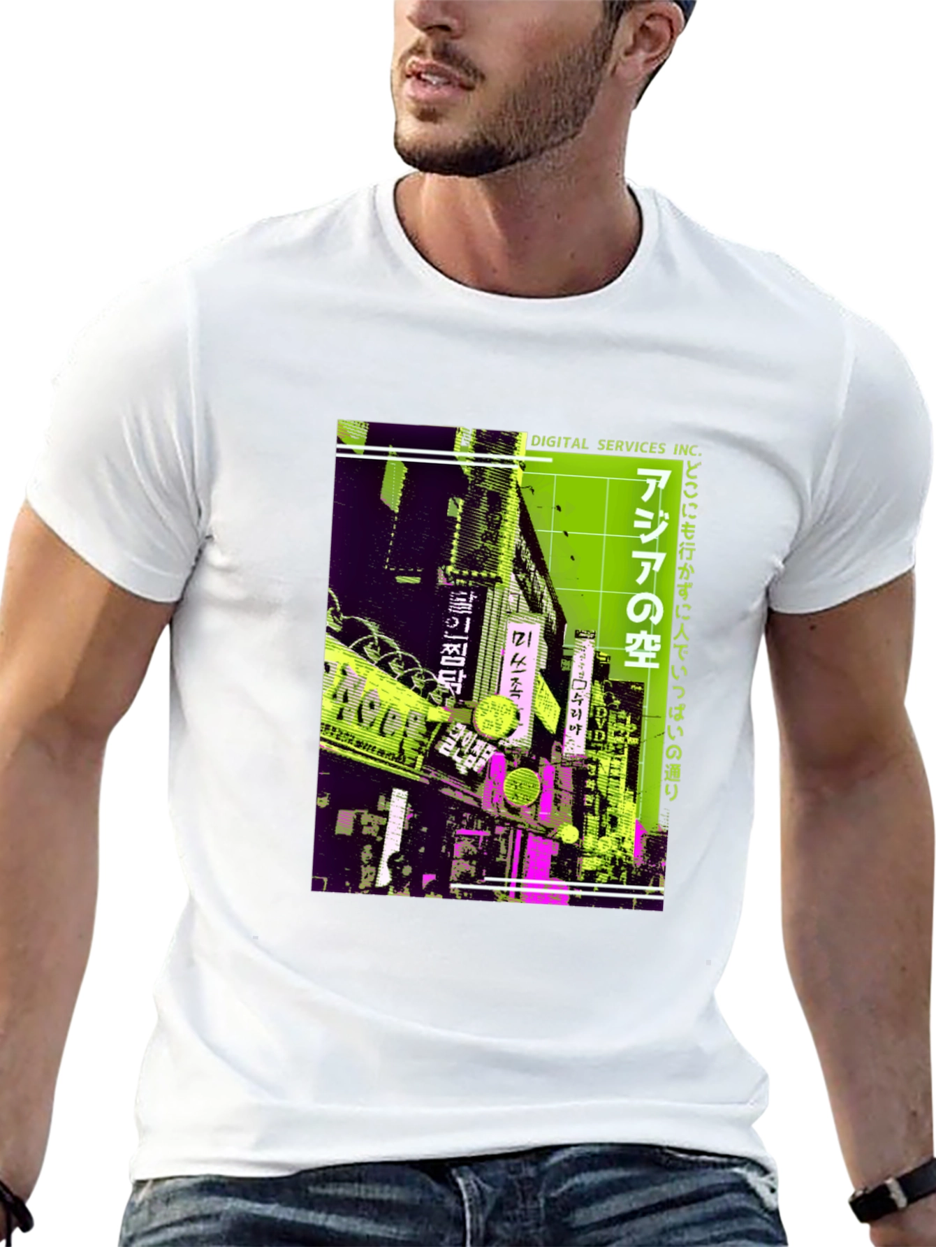 Asia Street Scene Graphic T-Shirt