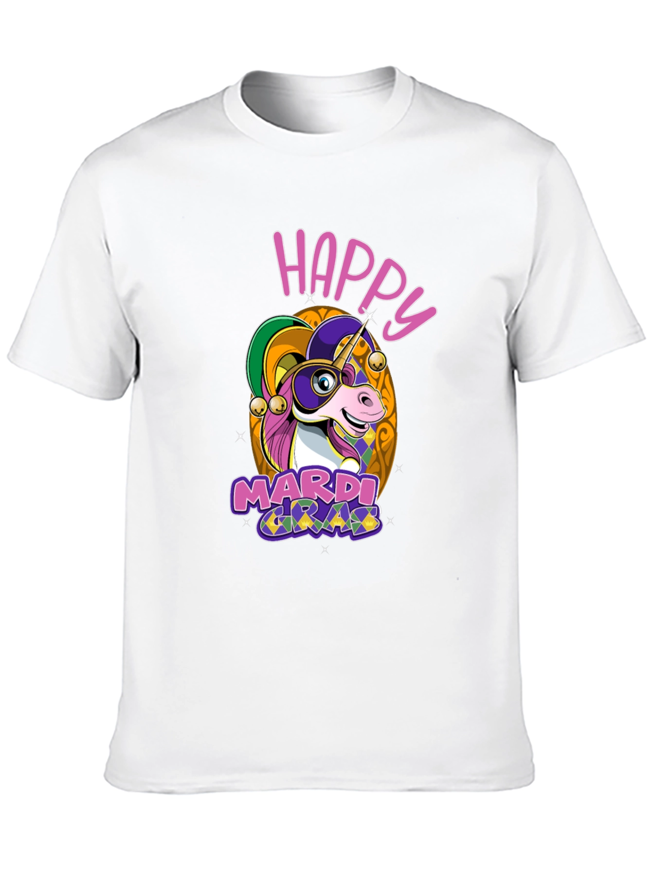 Happy Mardi Gras Unicorn T-Shirt