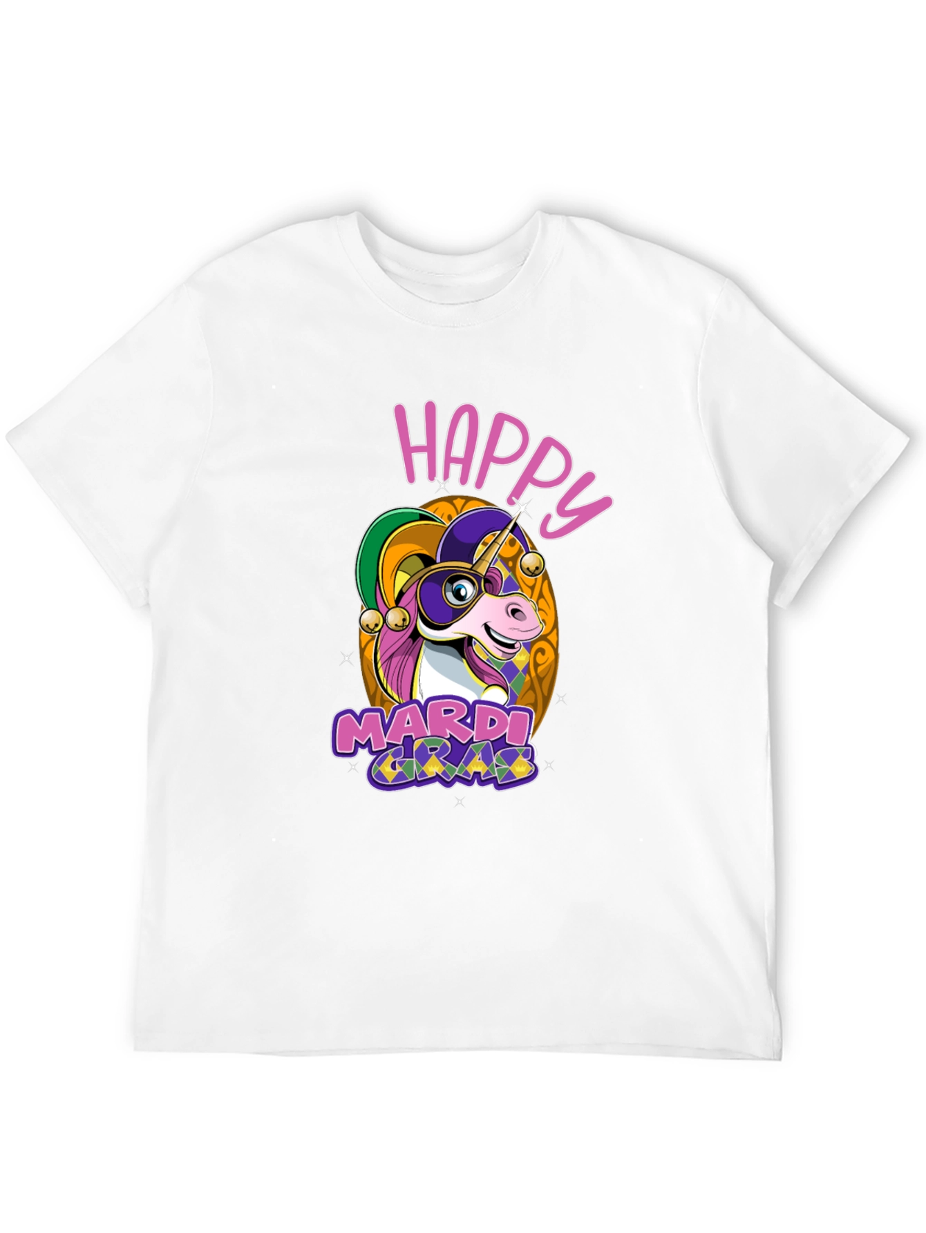 Happy Mardi Gras Unicorn T-Shirt