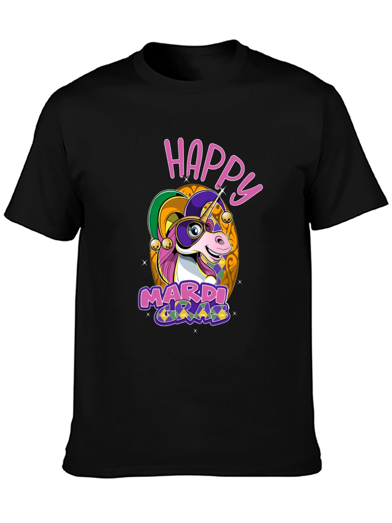 Happy Mardi Gras Unicorn T-Shirt