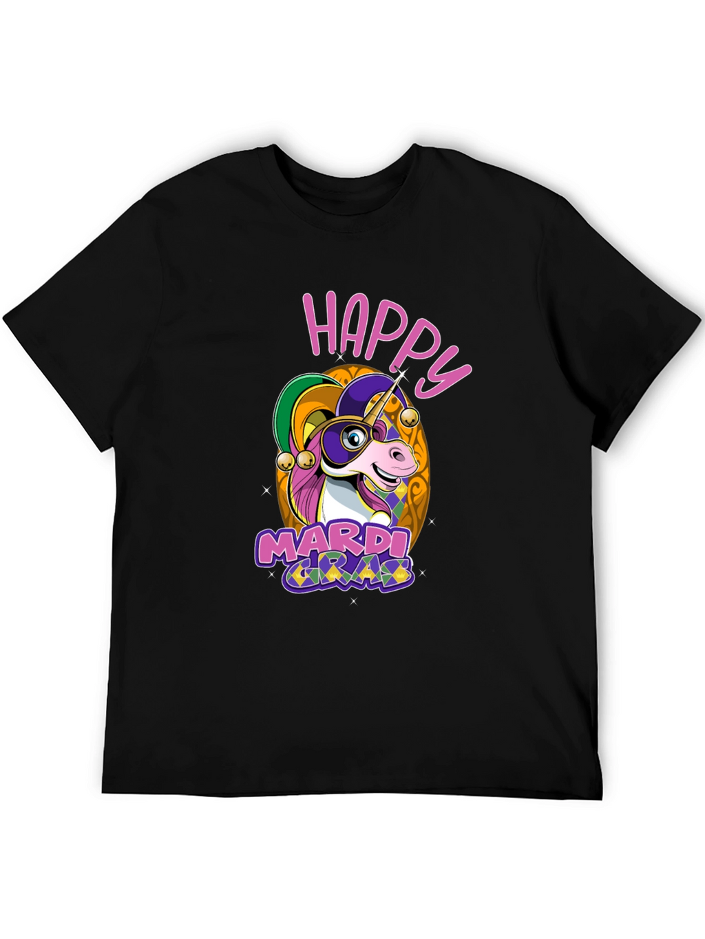 Happy Mardi Gras Unicorn T-Shirt