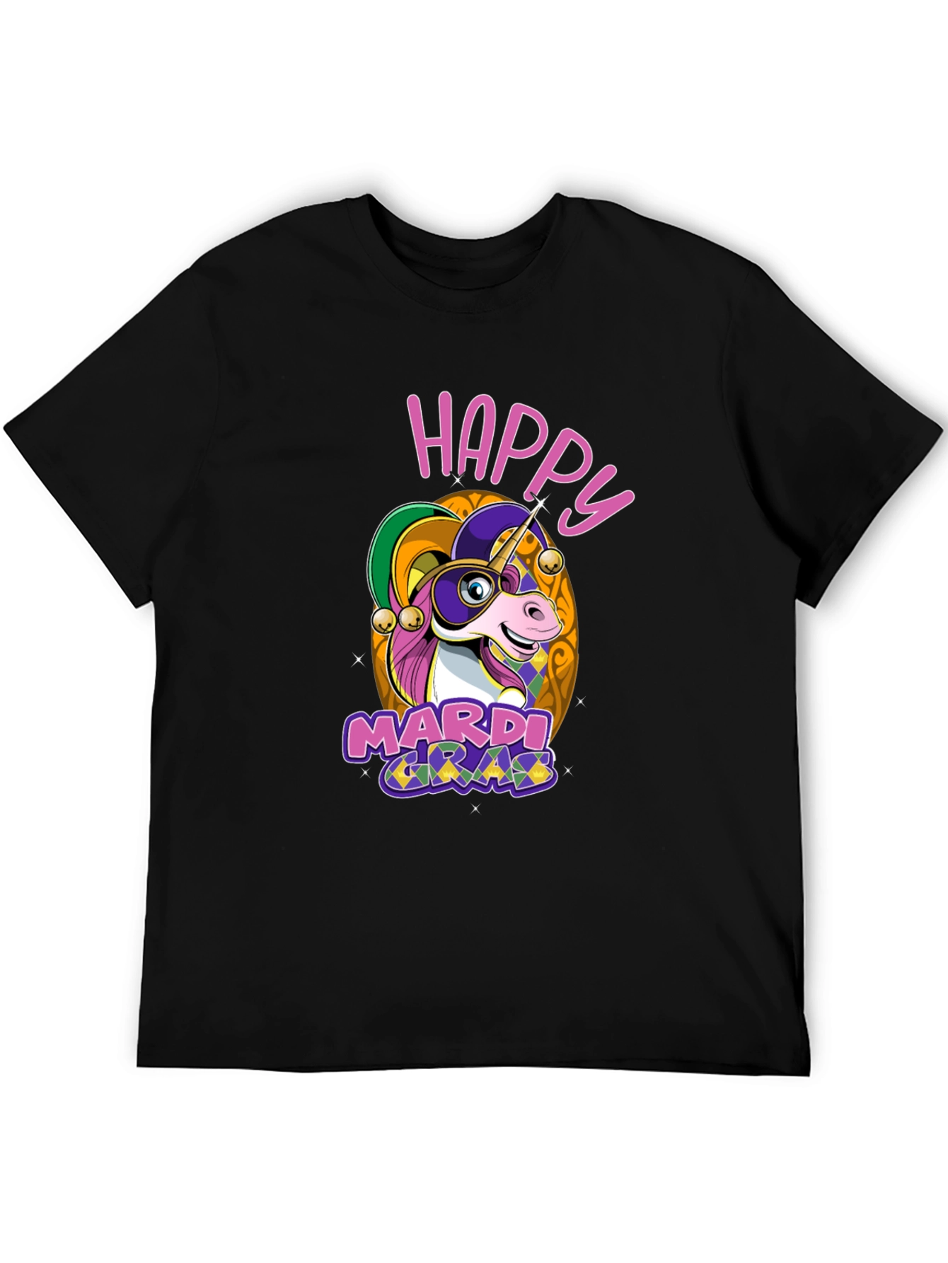 Happy Mardi Gras Unicorn T-Shirt