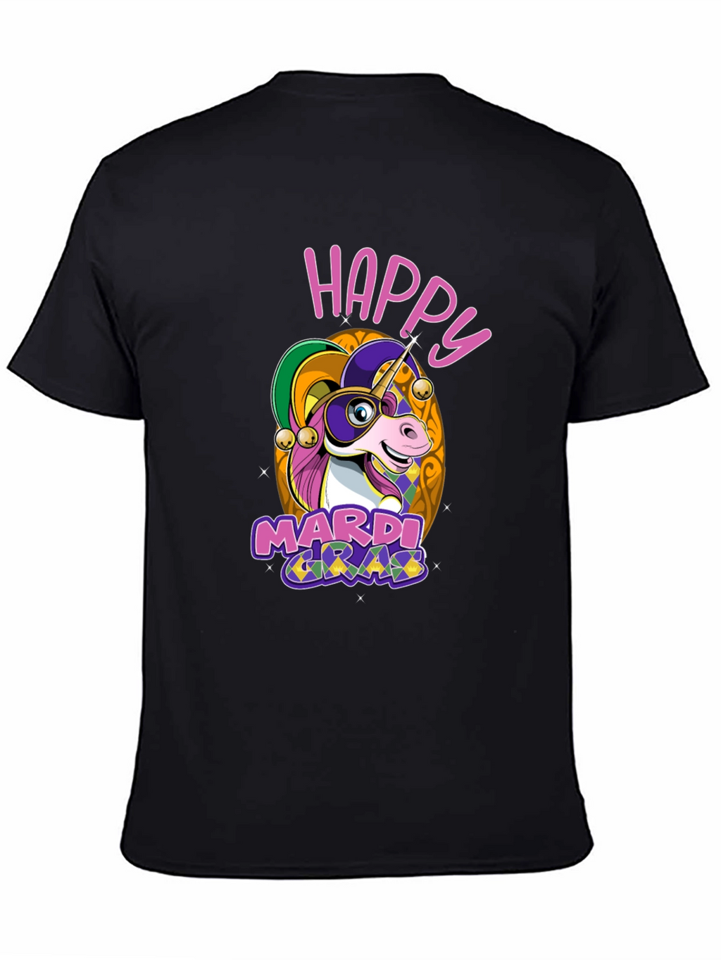 Happy Mardi Gras Unicorn T-Shirt