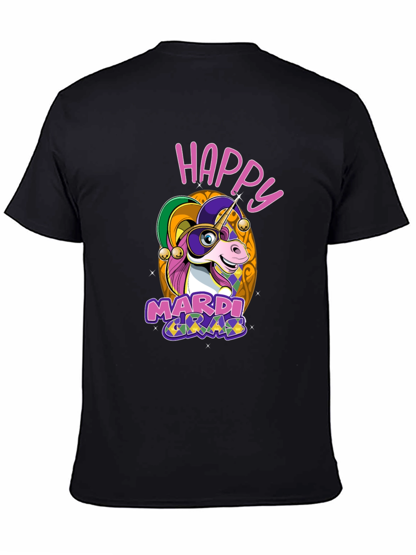 Happy Mardi Gras Unicorn T-Shirt