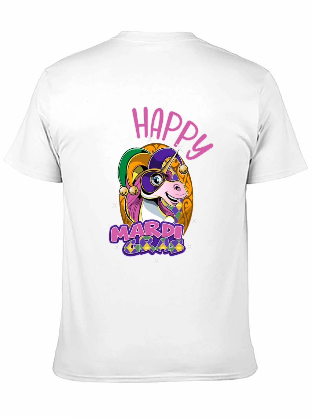 Happy Mardi Gras Unicorn T-Shirt
