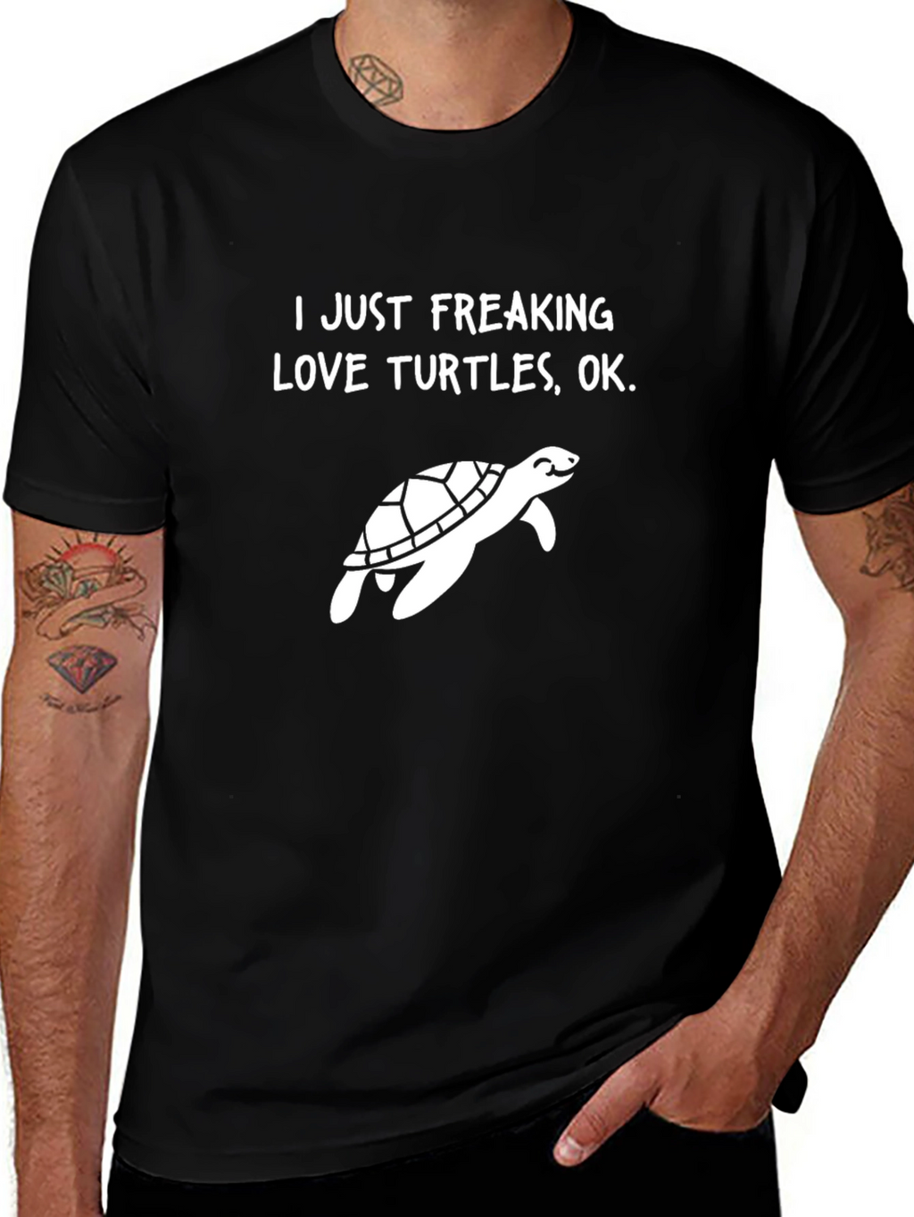 I Just Freaking Love Turtles Graphic Tee