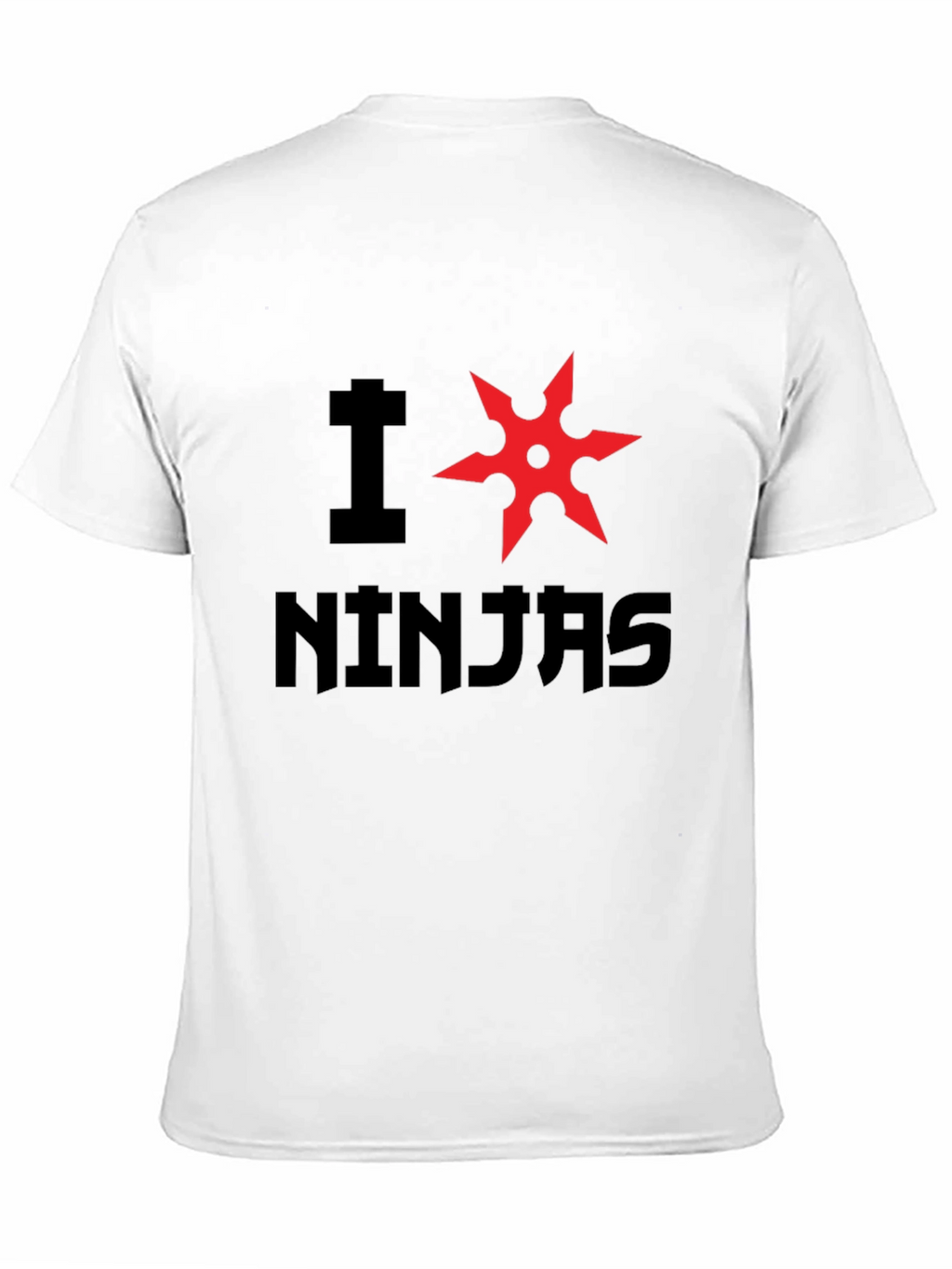I Heart Ninjas Graphic Tee - Black Cotton T-Shirt