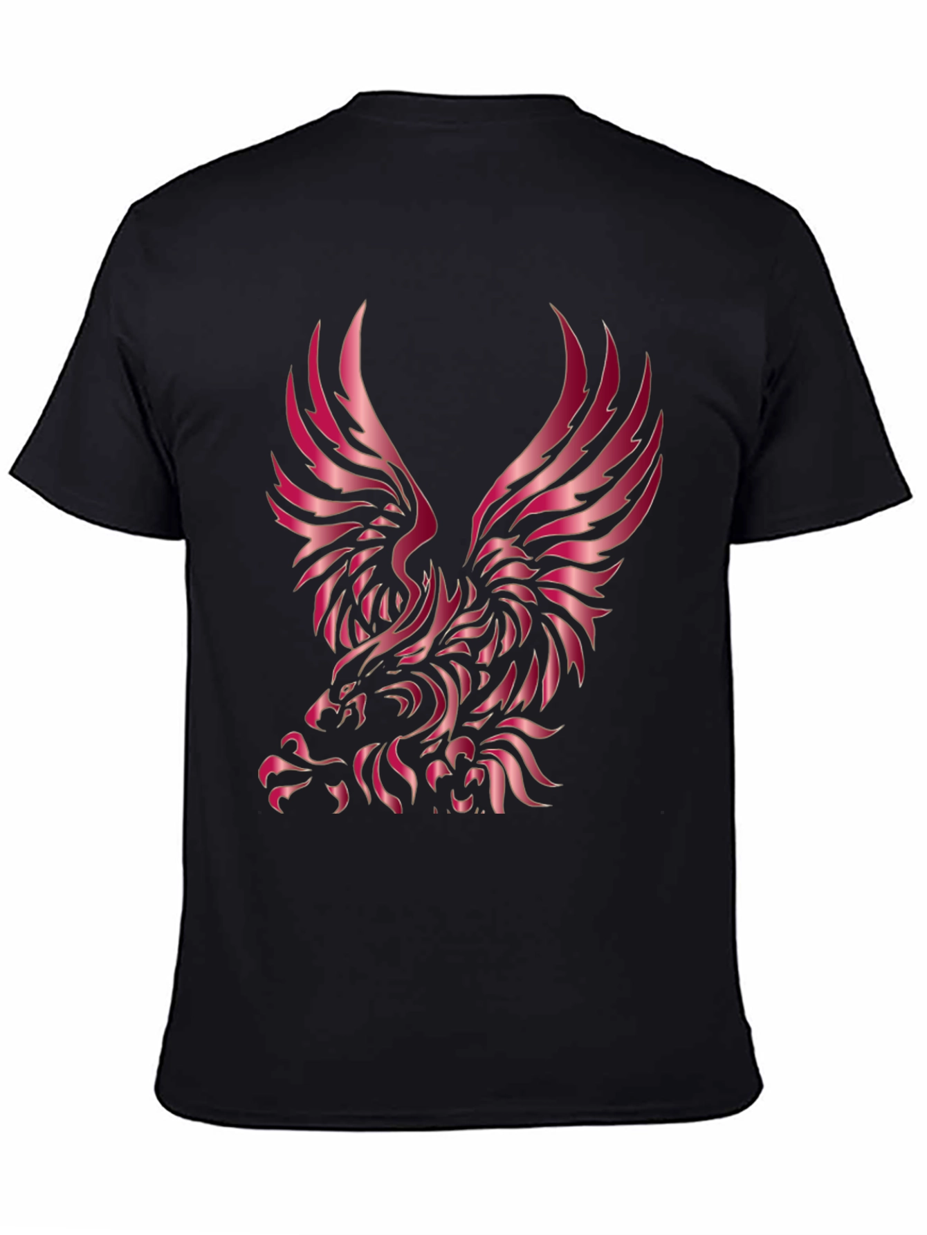 Bold Eagle Graphic Black T-Shirt