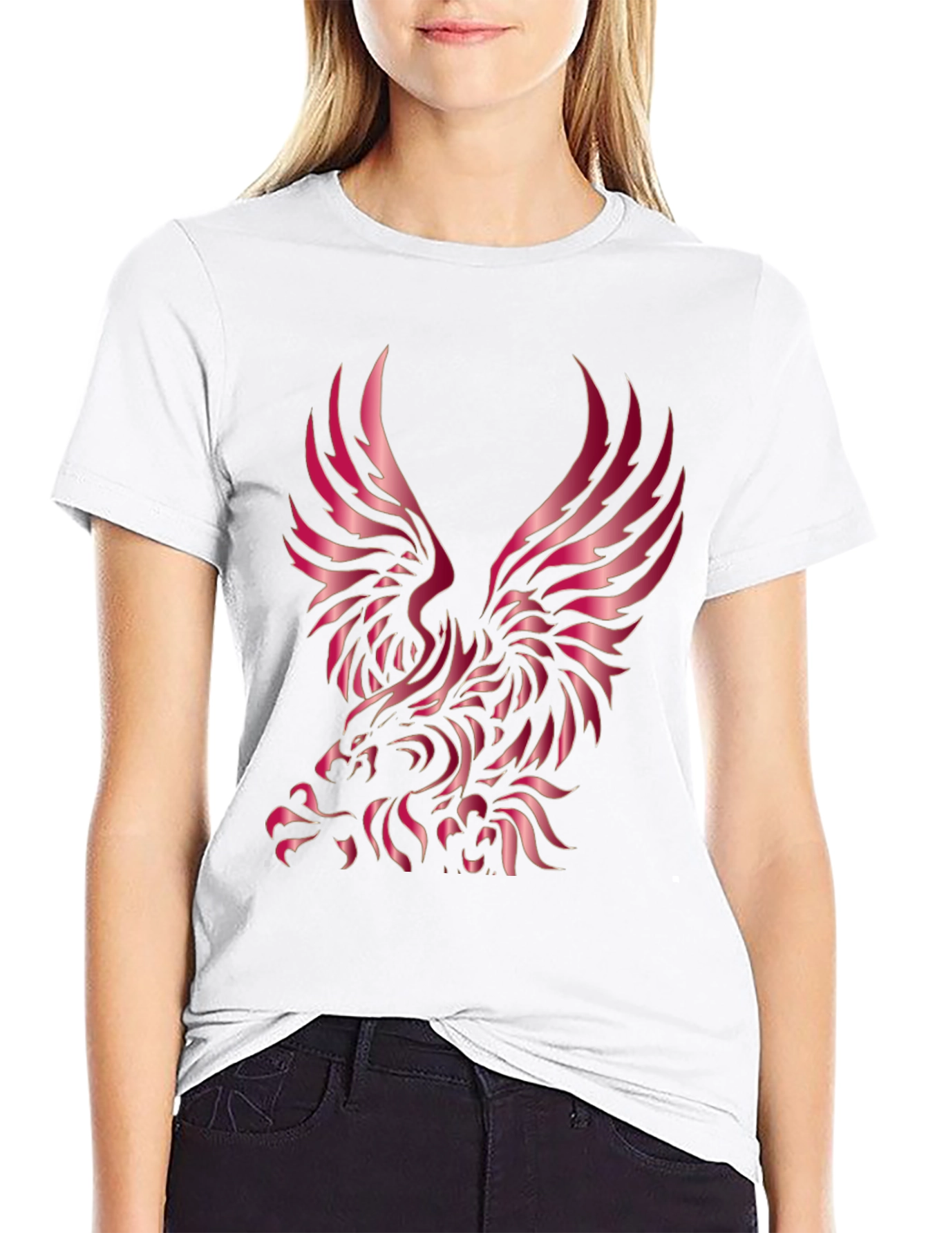 Bold Eagle Graphic Black T-Shirt