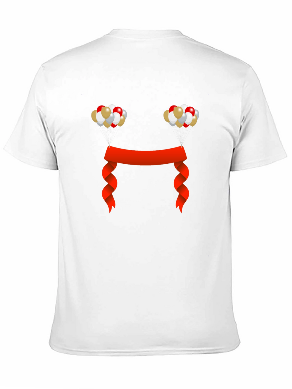 Festive Graphic Tee - Balloons and Ribbon