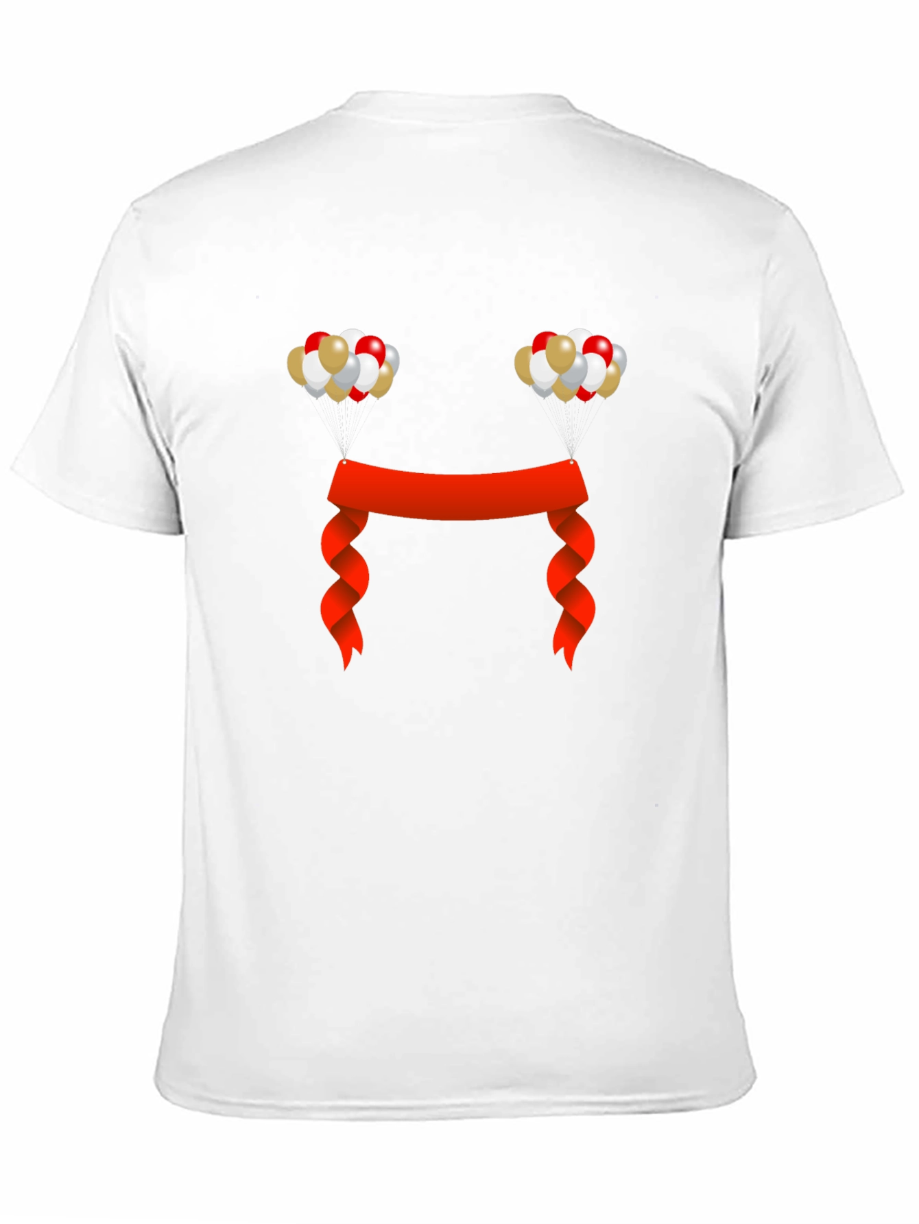 Festive Graphic Tee - Balloons and Ribbon