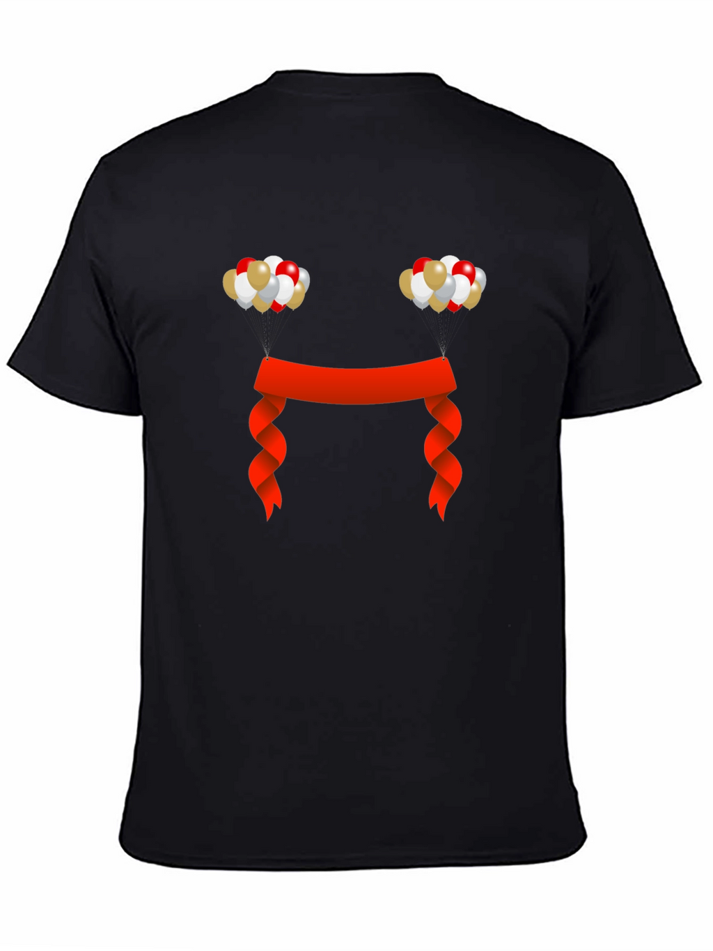 Festive Graphic Tee - Balloons and Ribbon