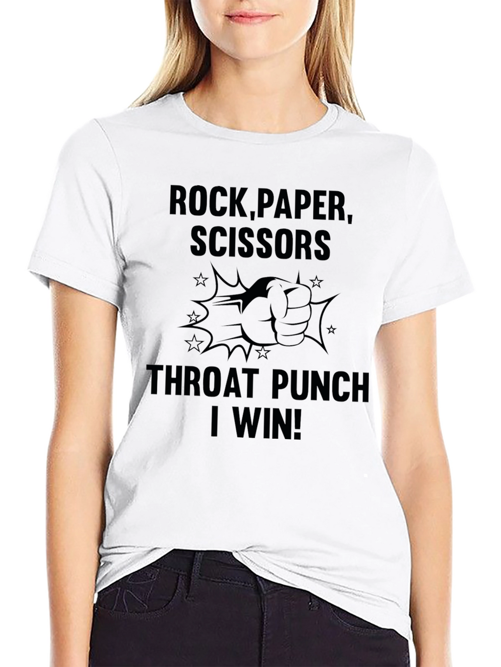 Rock Paper Scissors Throat Punch T-Shirt