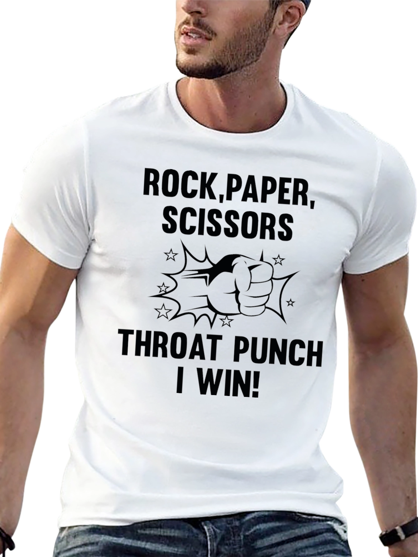 Rock Paper Scissors Throat Punch T-Shirt