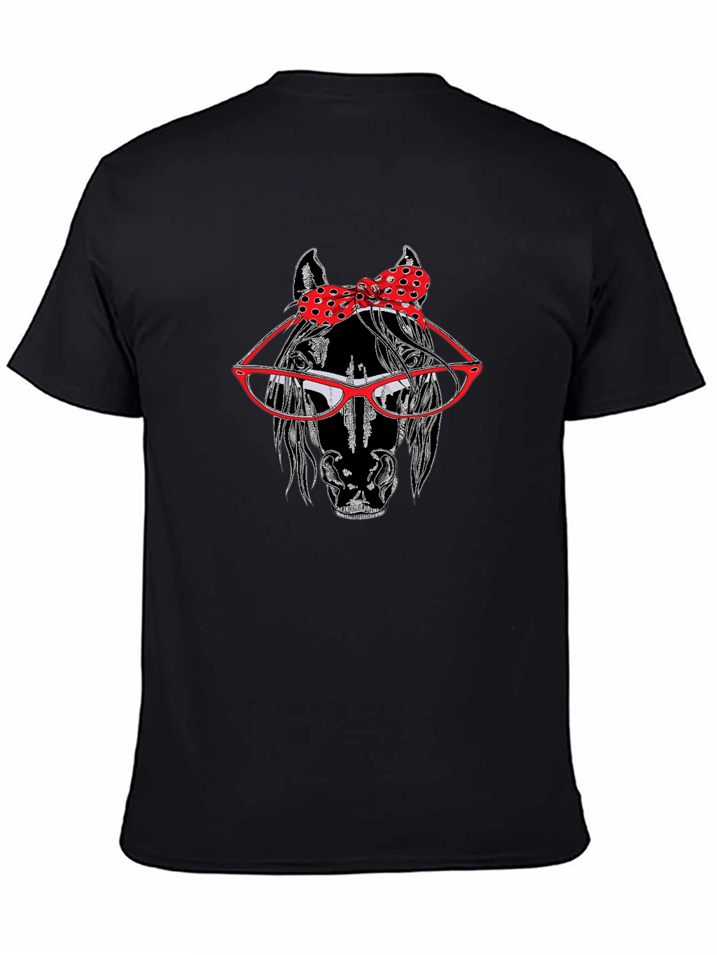 Horse with Glasses and Bow Tie T-Shirt