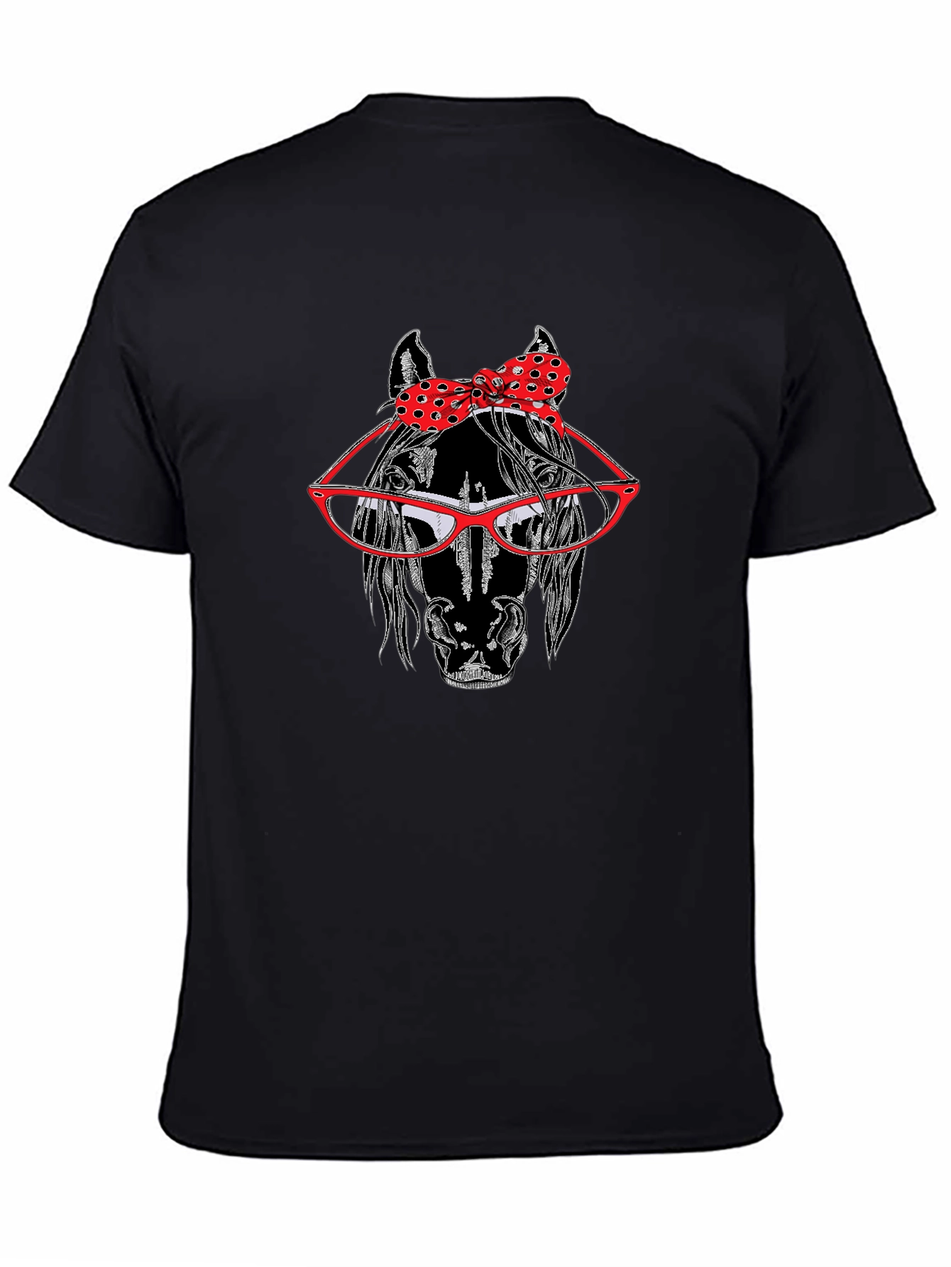 Horse with Glasses and Bow Tie T-Shirt