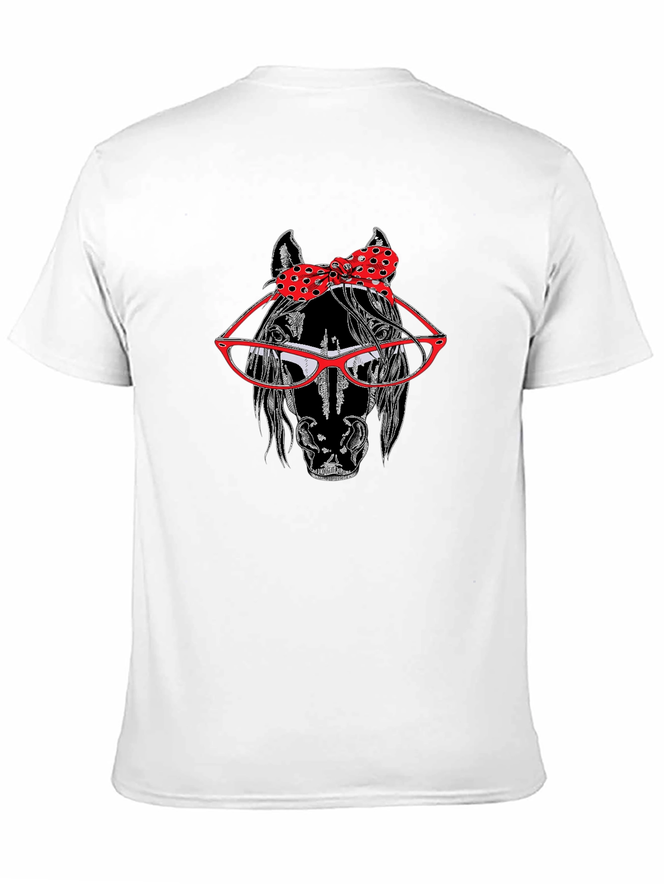 Horse with Glasses and Bow Tie T-Shirt