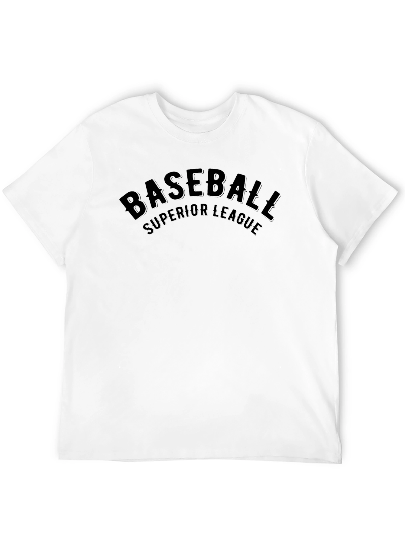Baseball Superior League Black Graphic T-Shirt