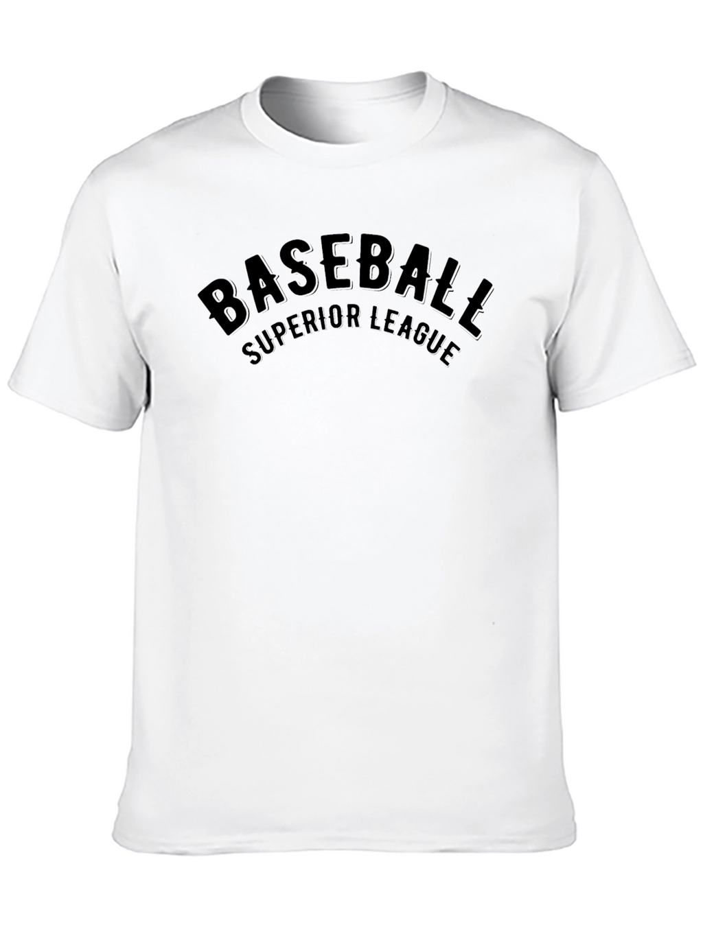 Baseball Superior League Black Graphic T-Shirt