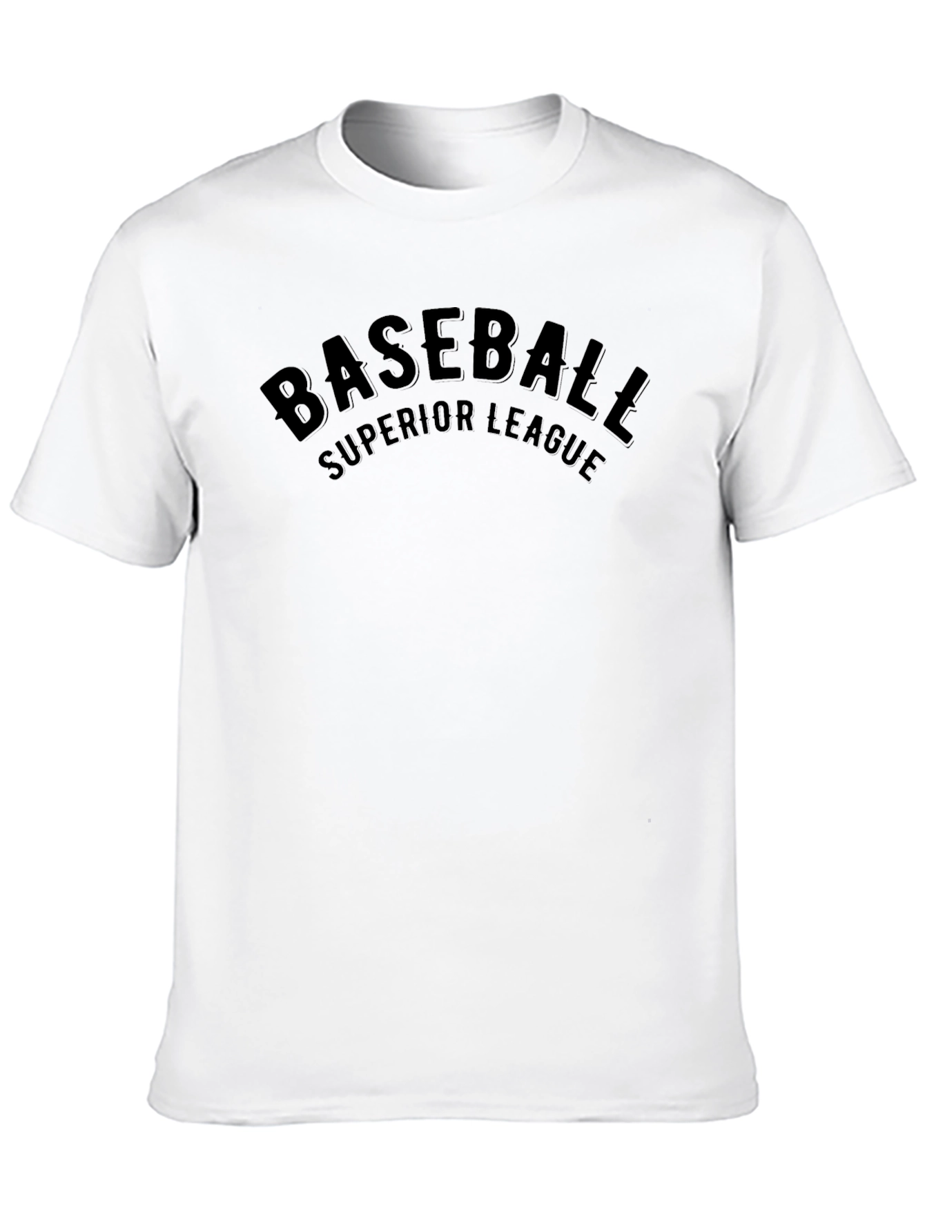 Baseball Superior League Black Graphic T-Shirt