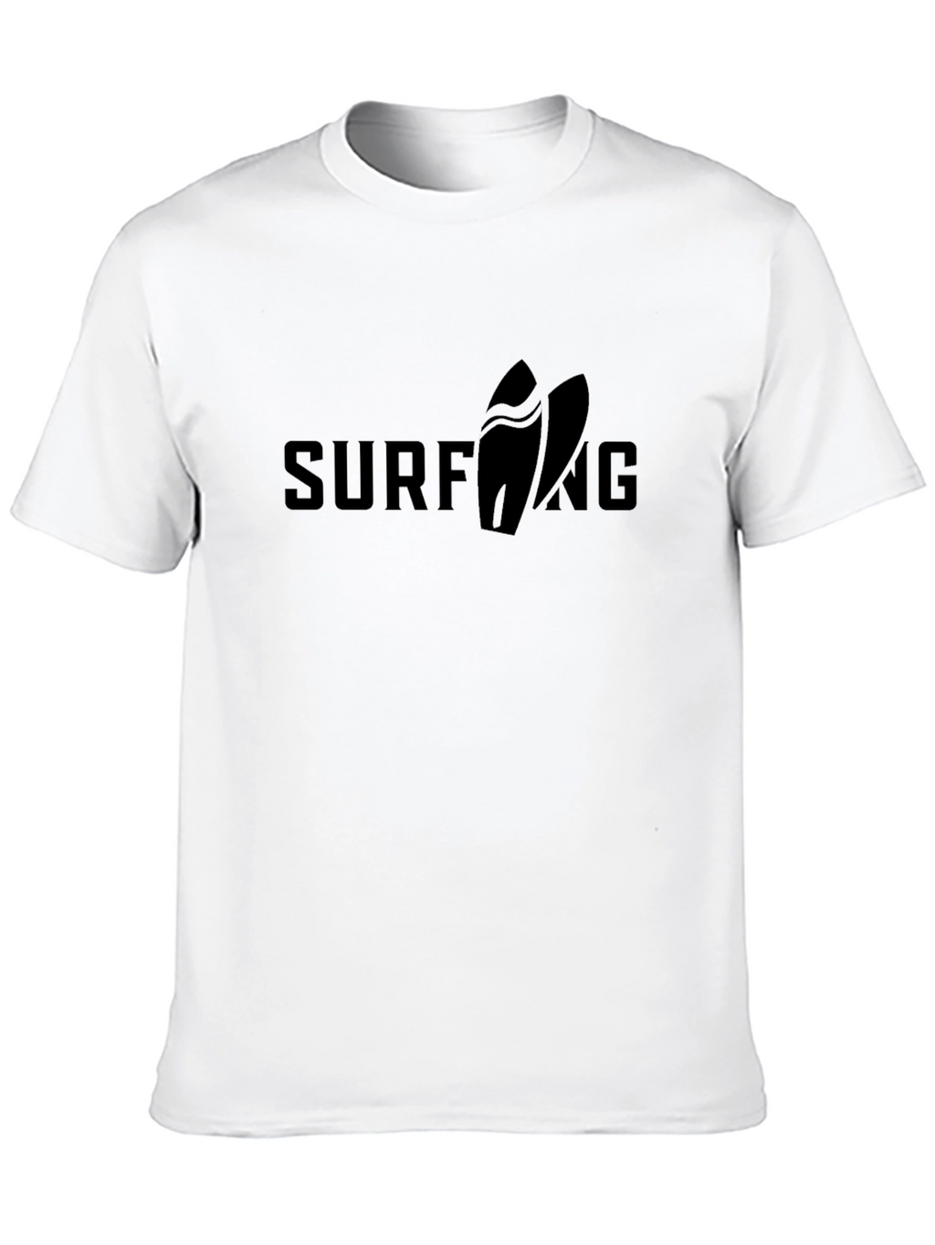 Black Surfing Graphic Tee | Surfboard Design
