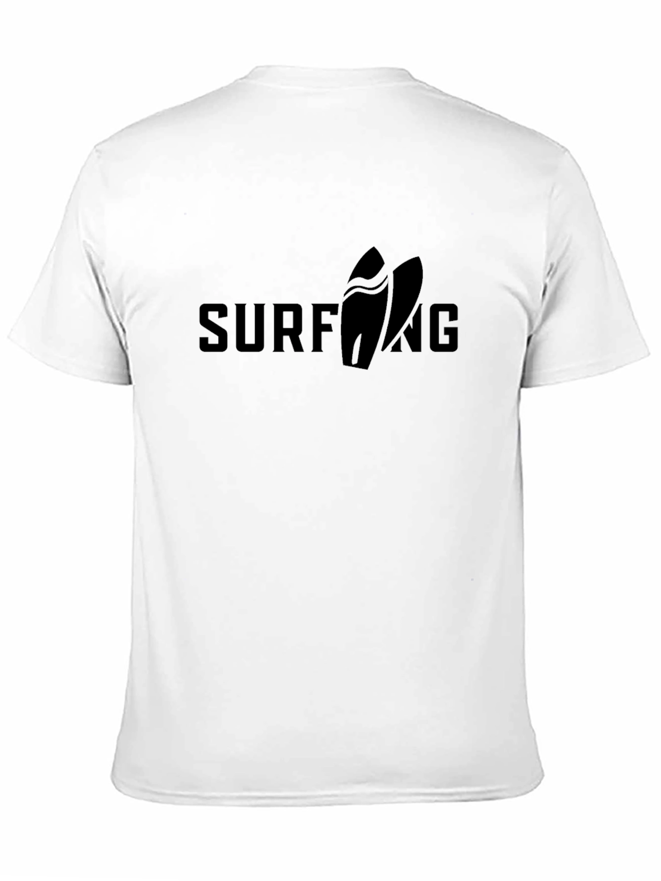 Black Surfing Graphic Tee | Surfboard Design