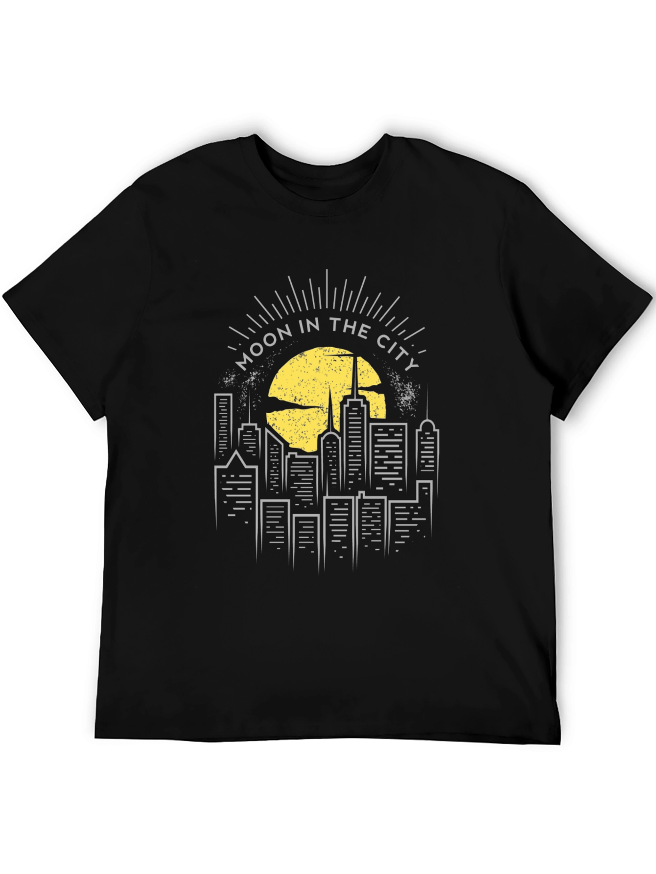 Moon in the City Graphic Tee - Black